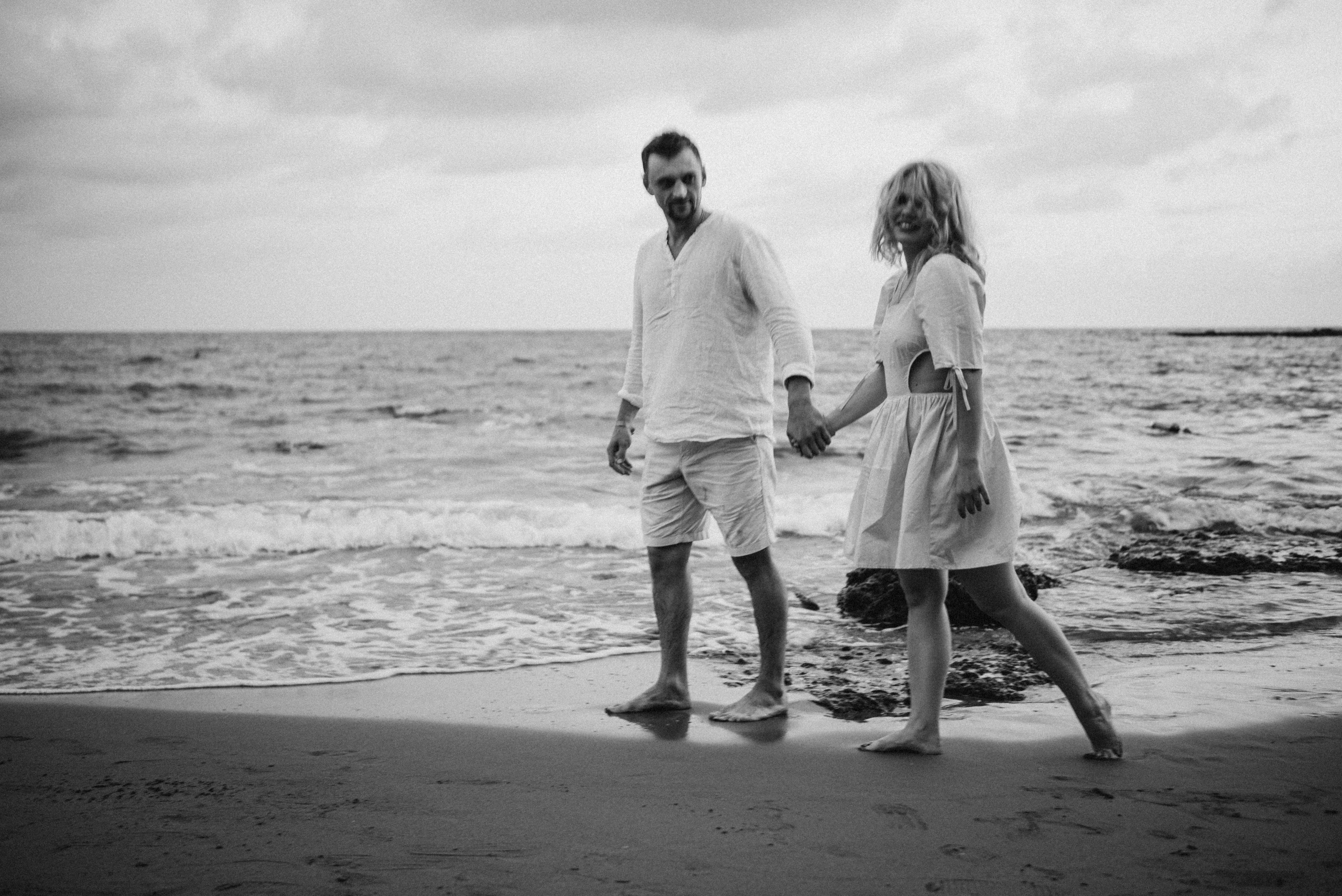 Съемка пары на море. Портретный и свадебный фотограф в Тбилиси • xeniqo