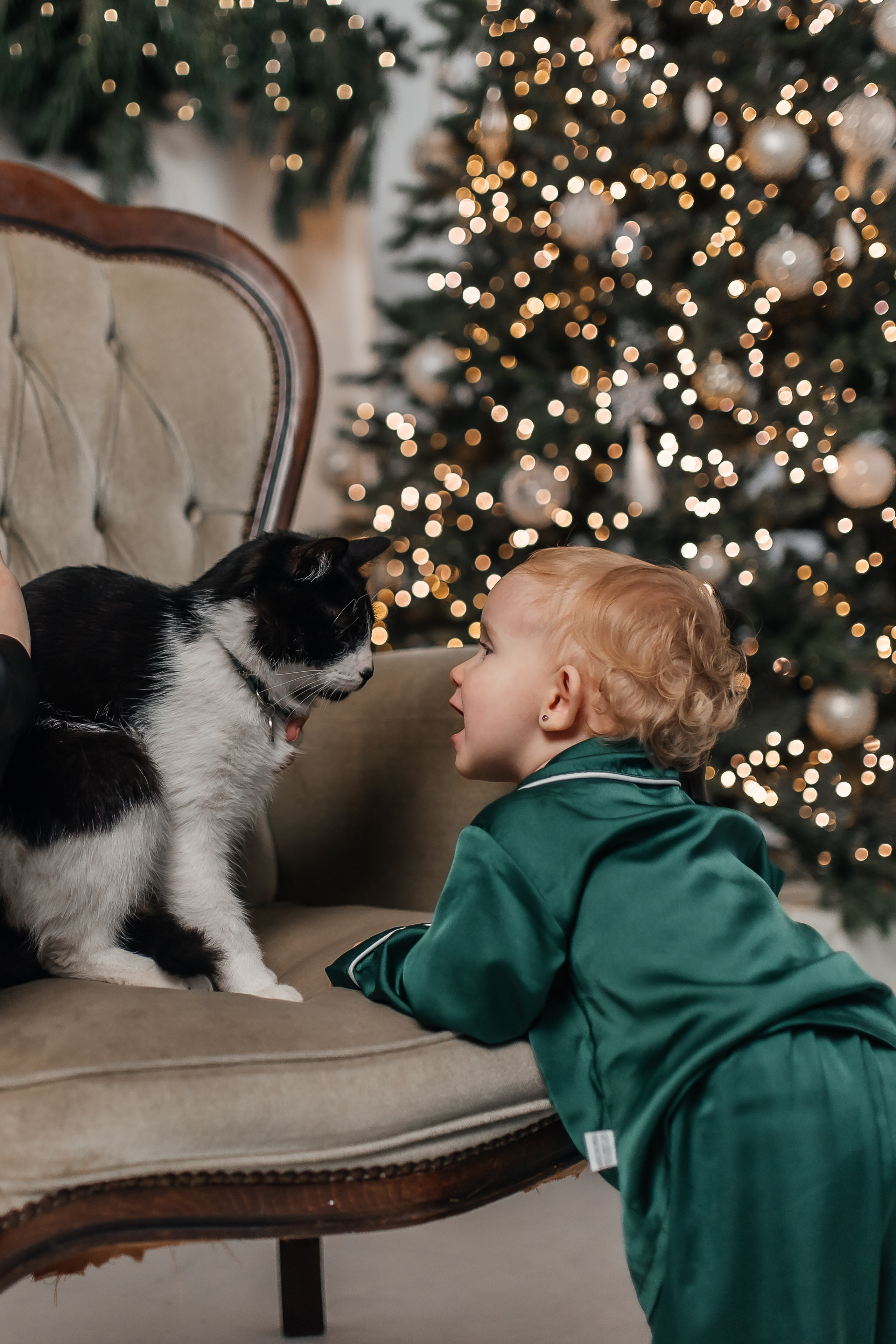 Мама, папа, дочь (атласные пижамы). Фотограф в Дзержинске Наташа Баева