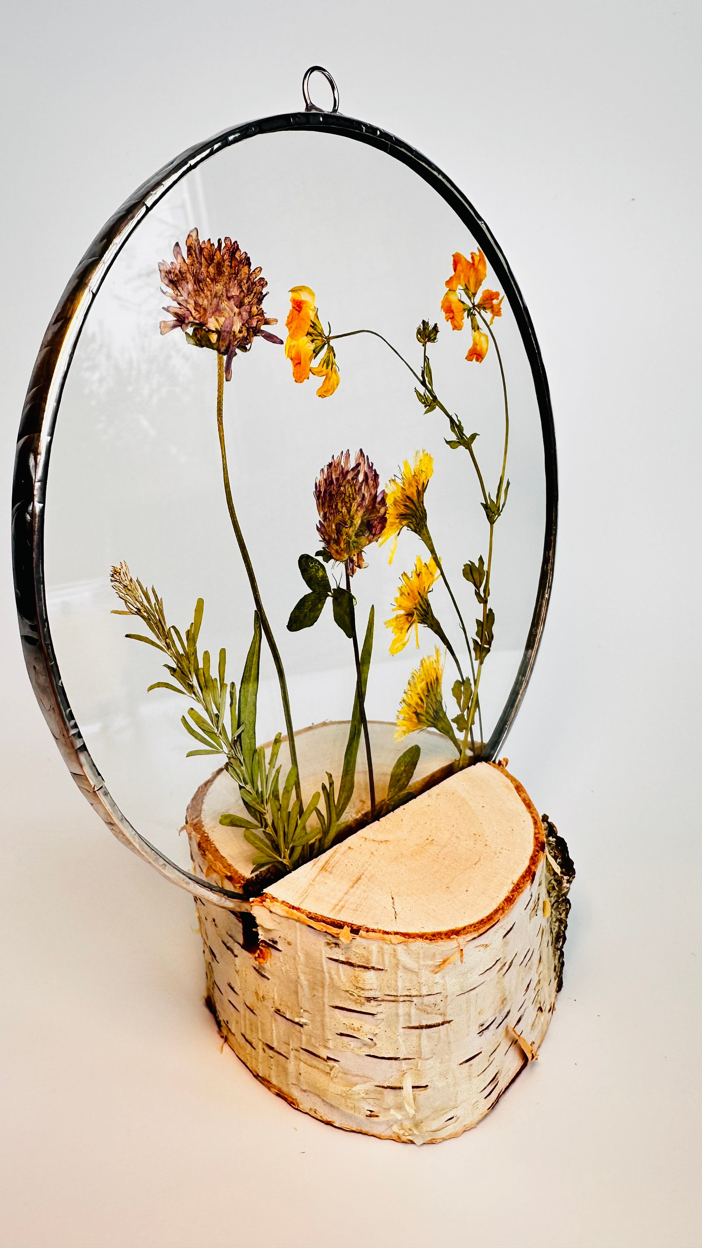 Гербарий в стекле с сухоцветами (витраж в технике тиффани). Гербарий в стекле, интерьерные панно, витражи с сухоцветами в технике тиффани