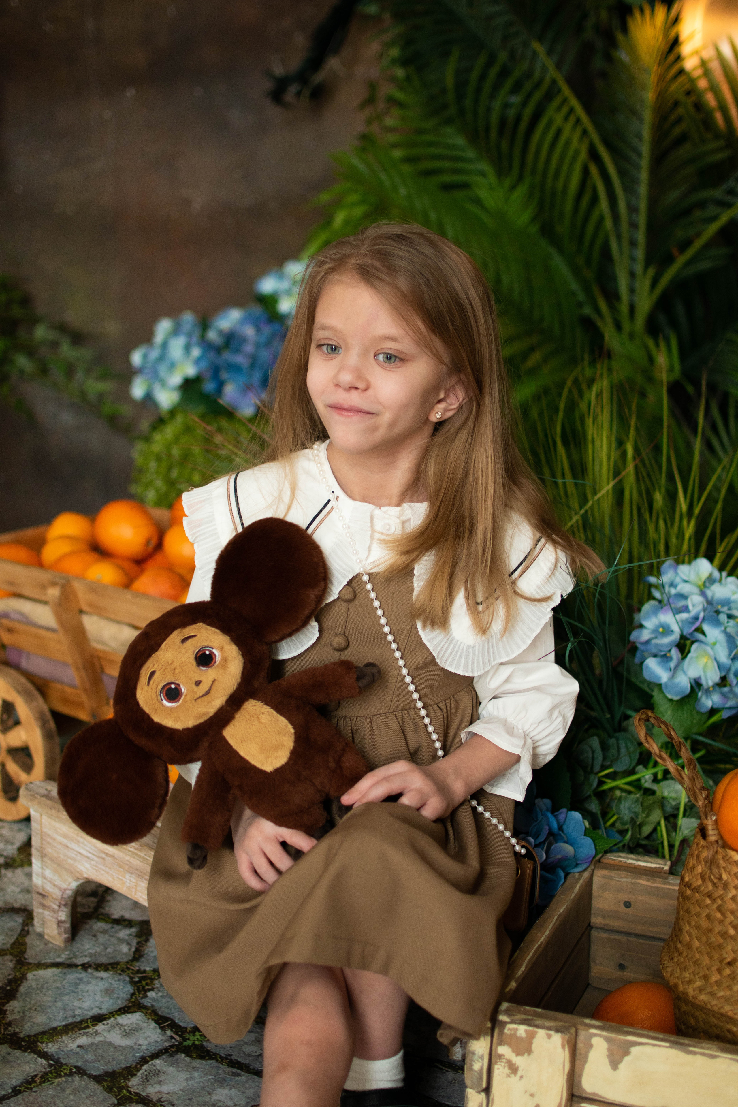 Аня и Чебурашка. Семейный и детский фотограф в Белгороде Сёмкина Екатерина