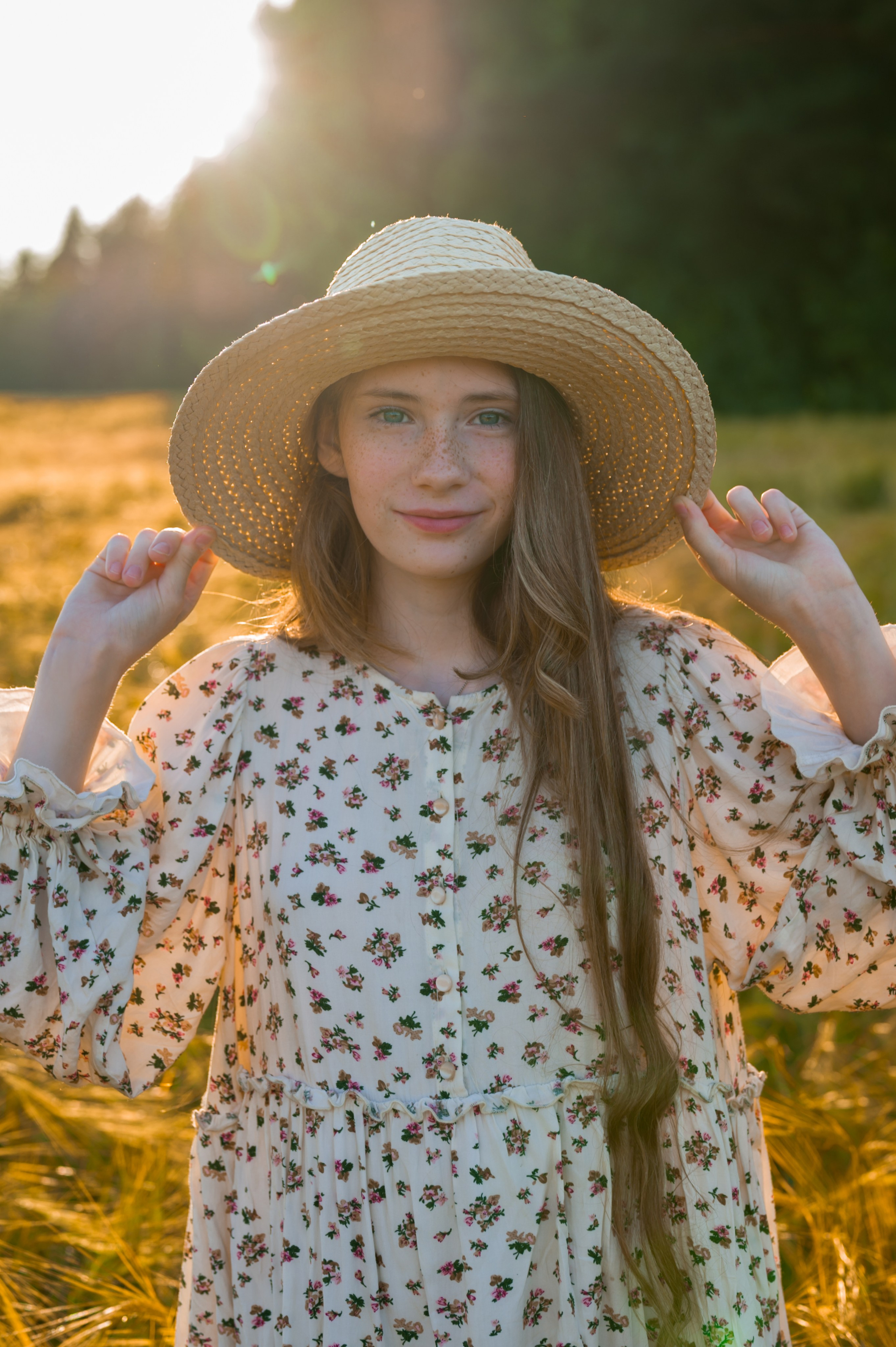 Фотосессия в поле (пшеница, рожь). Фотограф Юлия Кондратьева