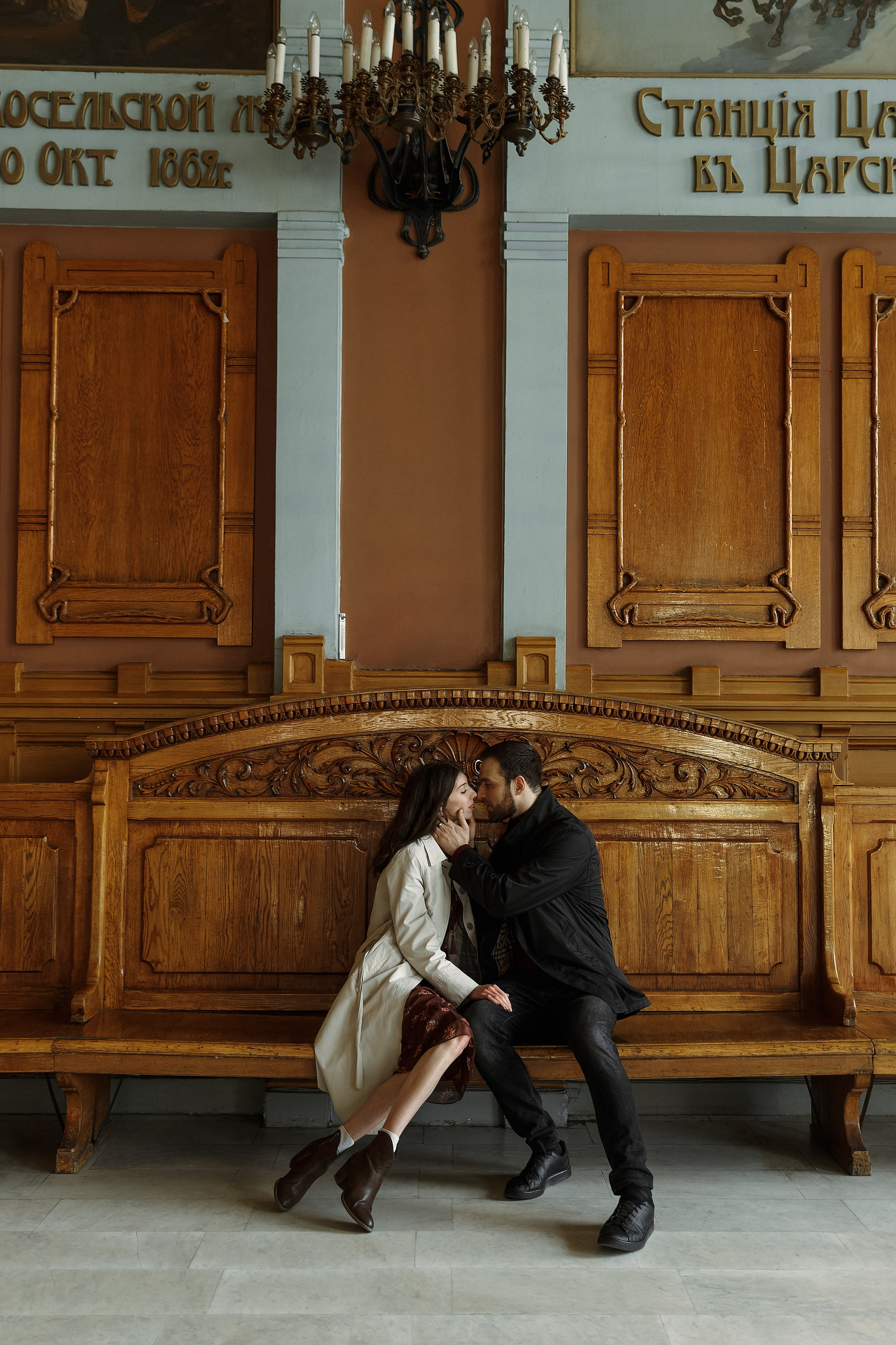 Лиза и Михаил — лав стори на Витебском вокзале. Свадебный и портретный фотограф в Санкт-Петербурге Анна Демьянова