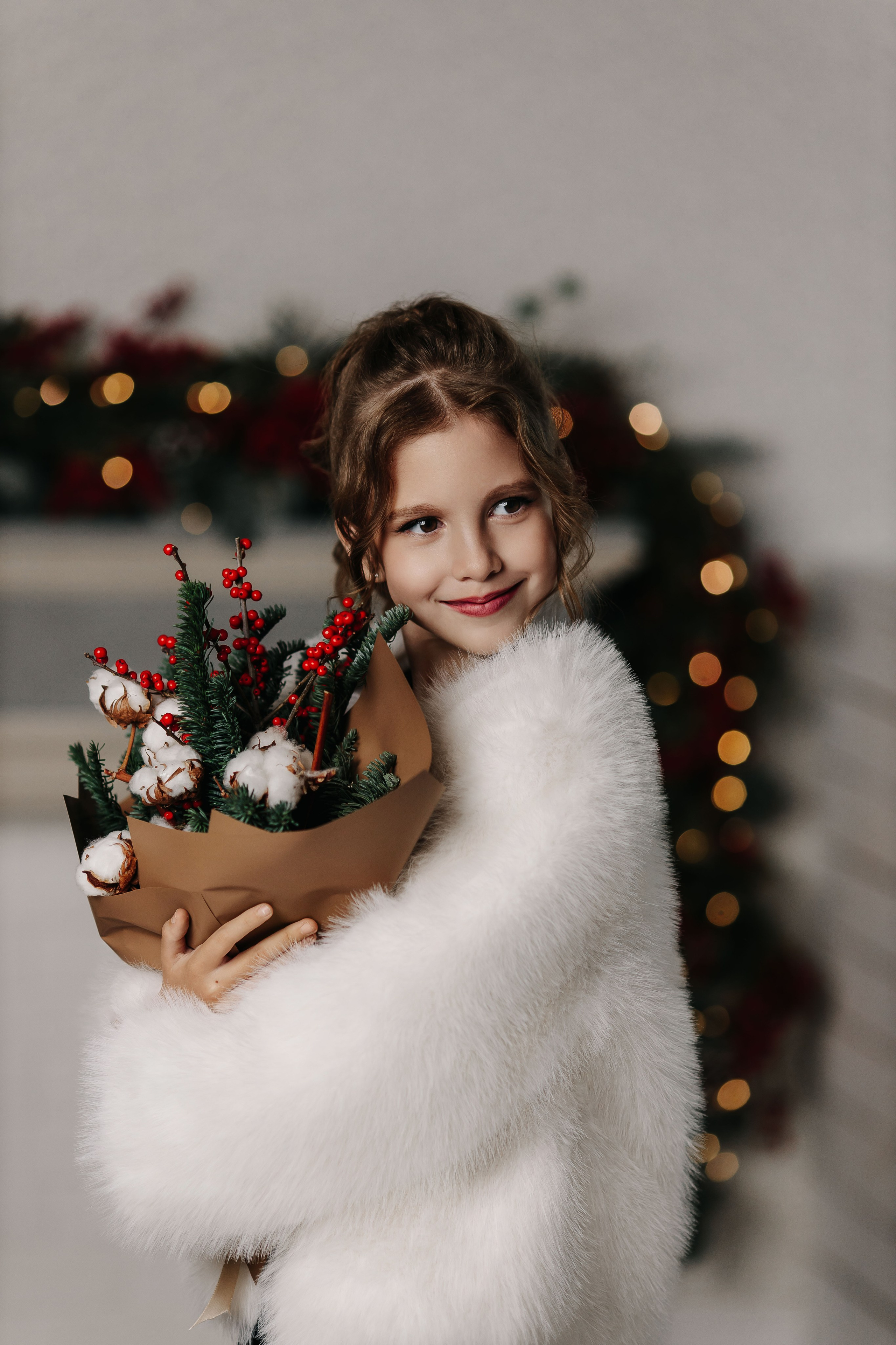 Новогодние портретики с Евой). Семейный и детский фотограф в Пскове и Санкт-Петербурге Яна Калинина
