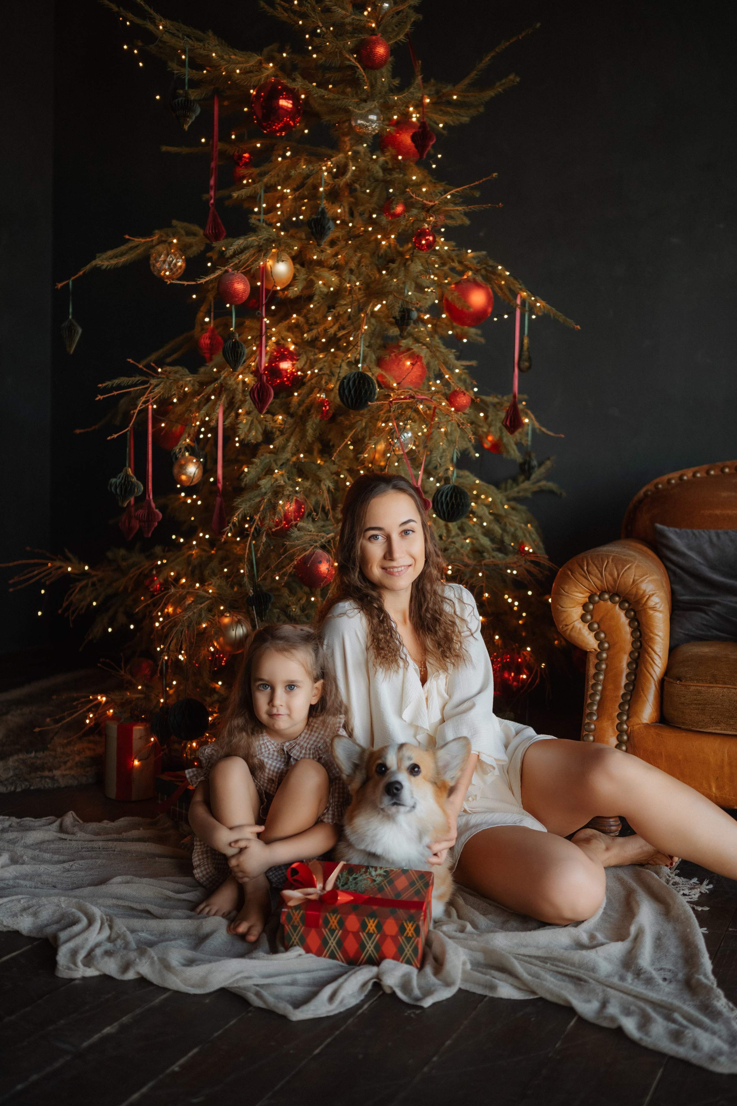 Лада, Алиса, Андрей и Фифи. Дьяконова Валерия семейный и детский фотограф в Санкт-Петербурге