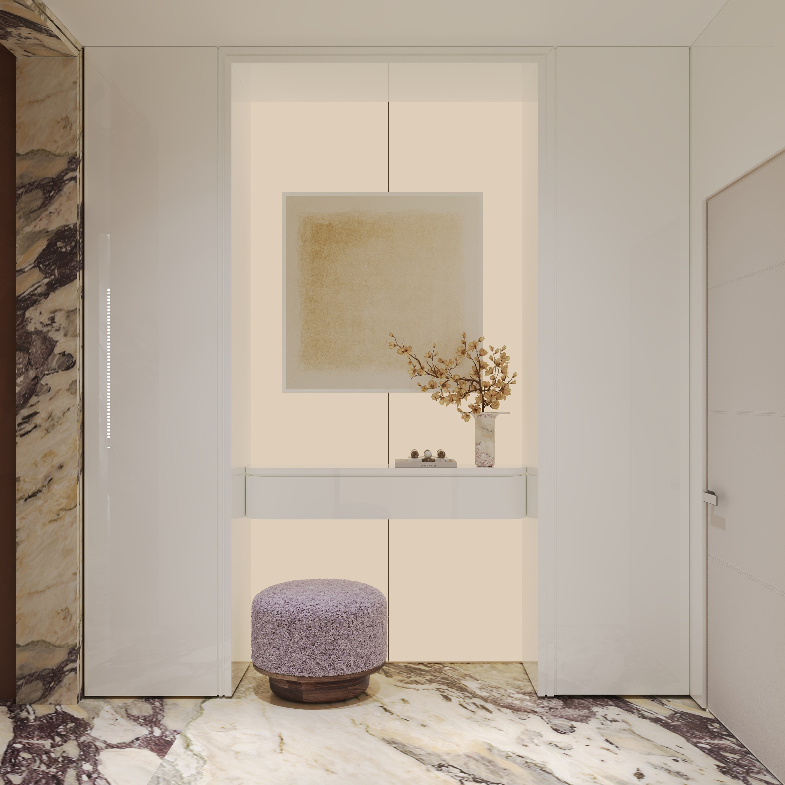 Сдержанная классика с элементами современности в квартире в Москве 135 m². SHAIMERDINOVA INTERIORS