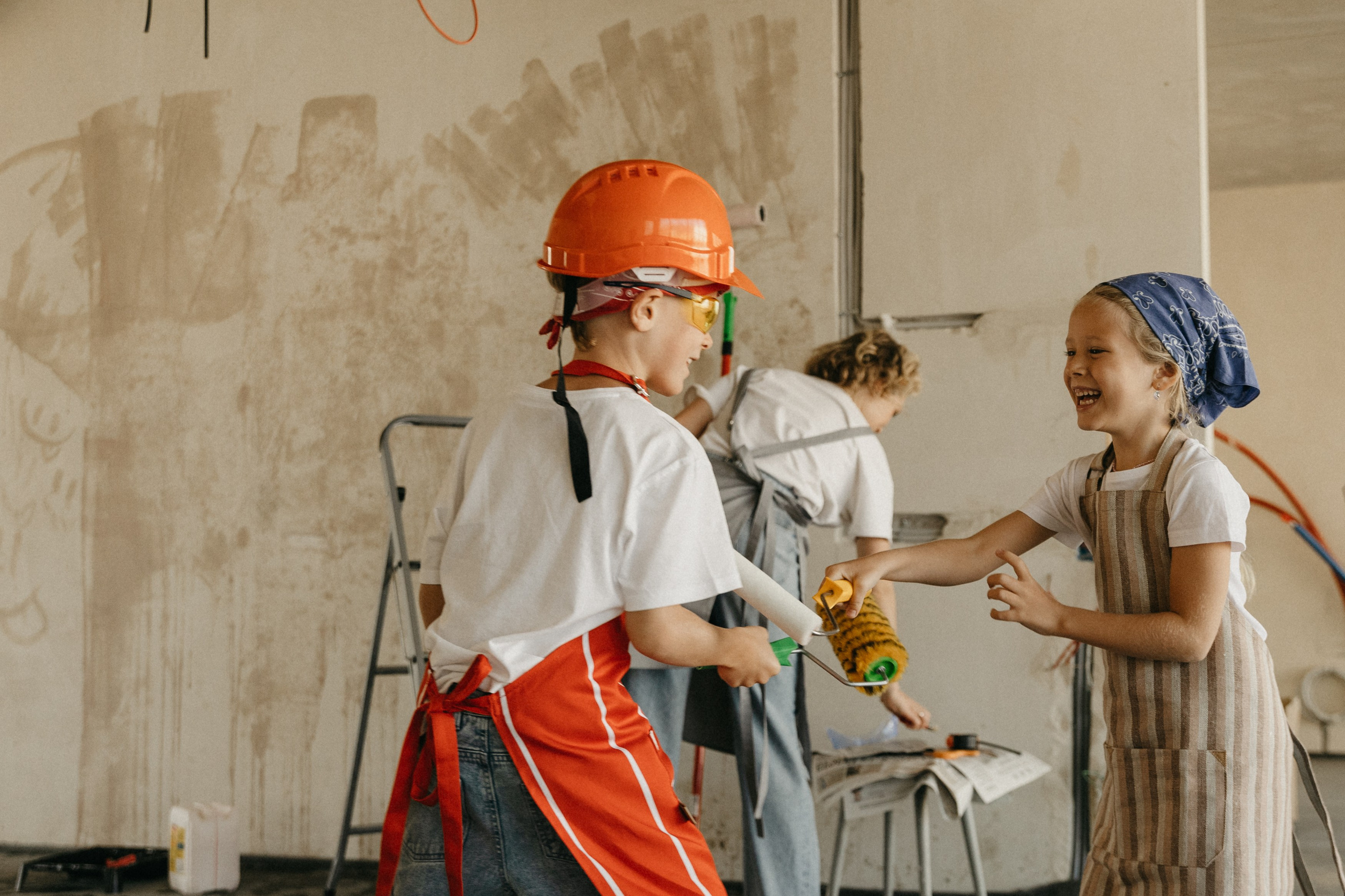 Федя, Лида, Леша, Катя. Главная