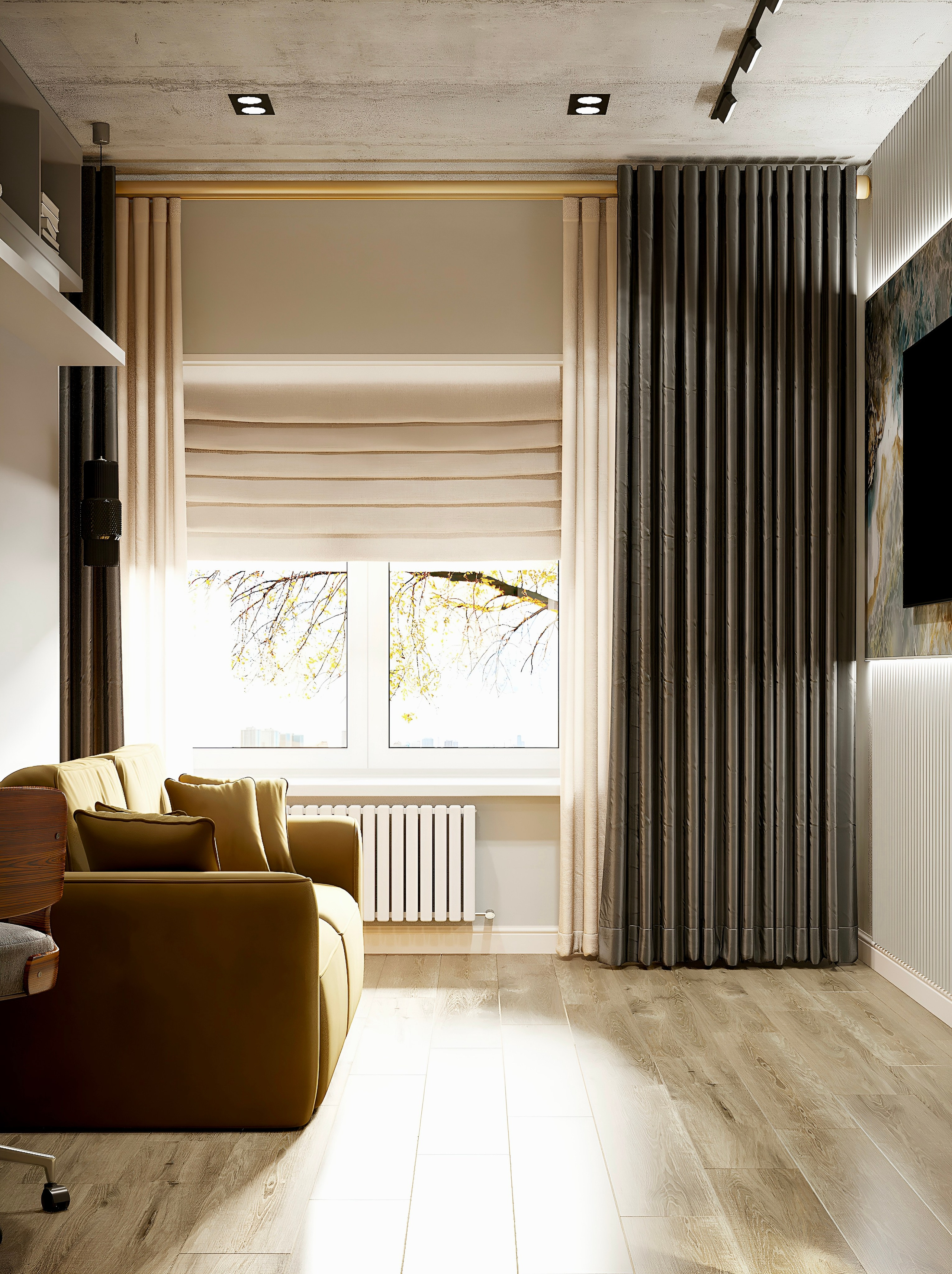 Функциональная однушка. Батракова Наталья дизайнер интерьеров Санкт-Петербург Москва Архангель