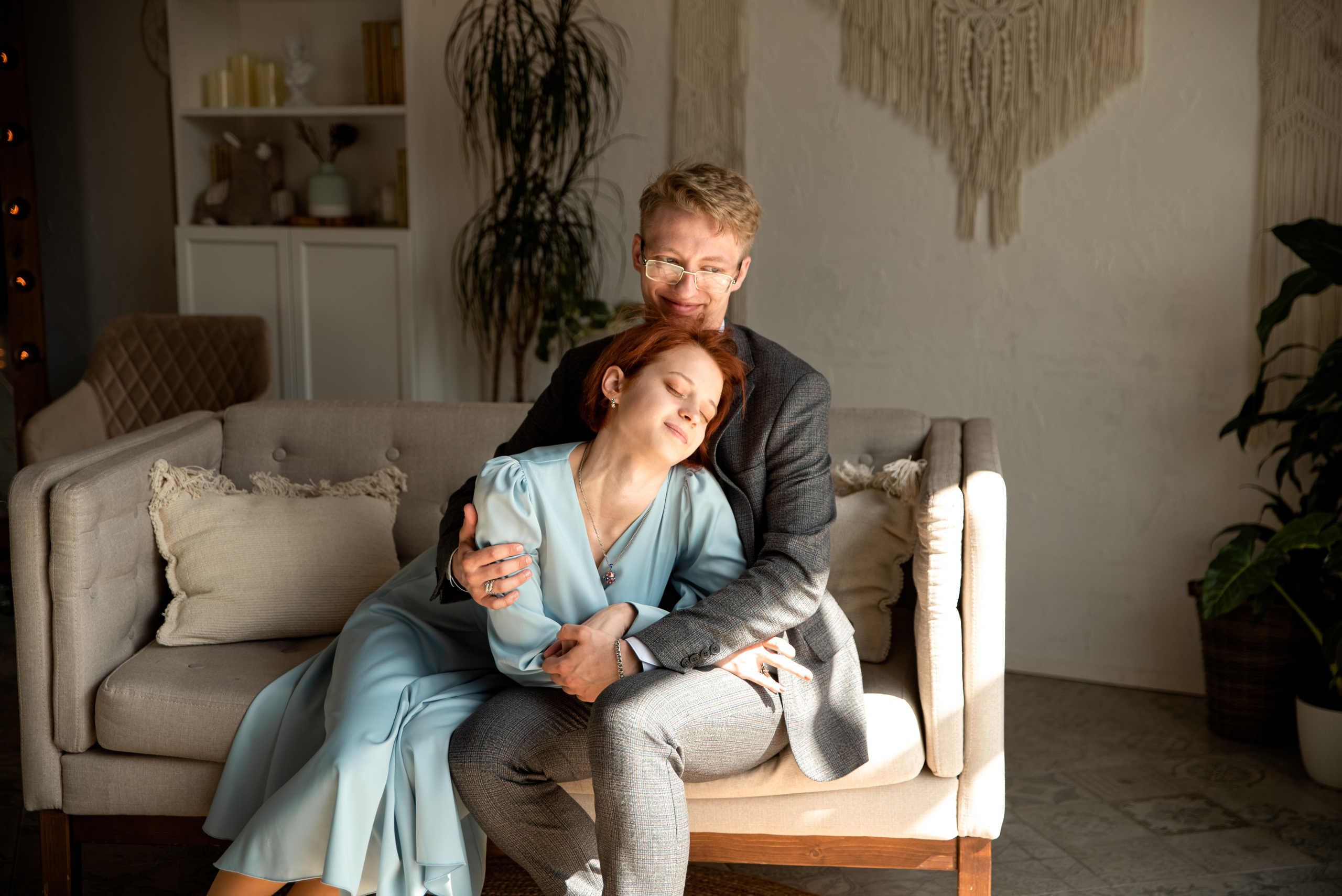 Дмитрий и Марина. LOVESTORY в студии. Семейный и детский фотограф в Туле Светлана Воронкова