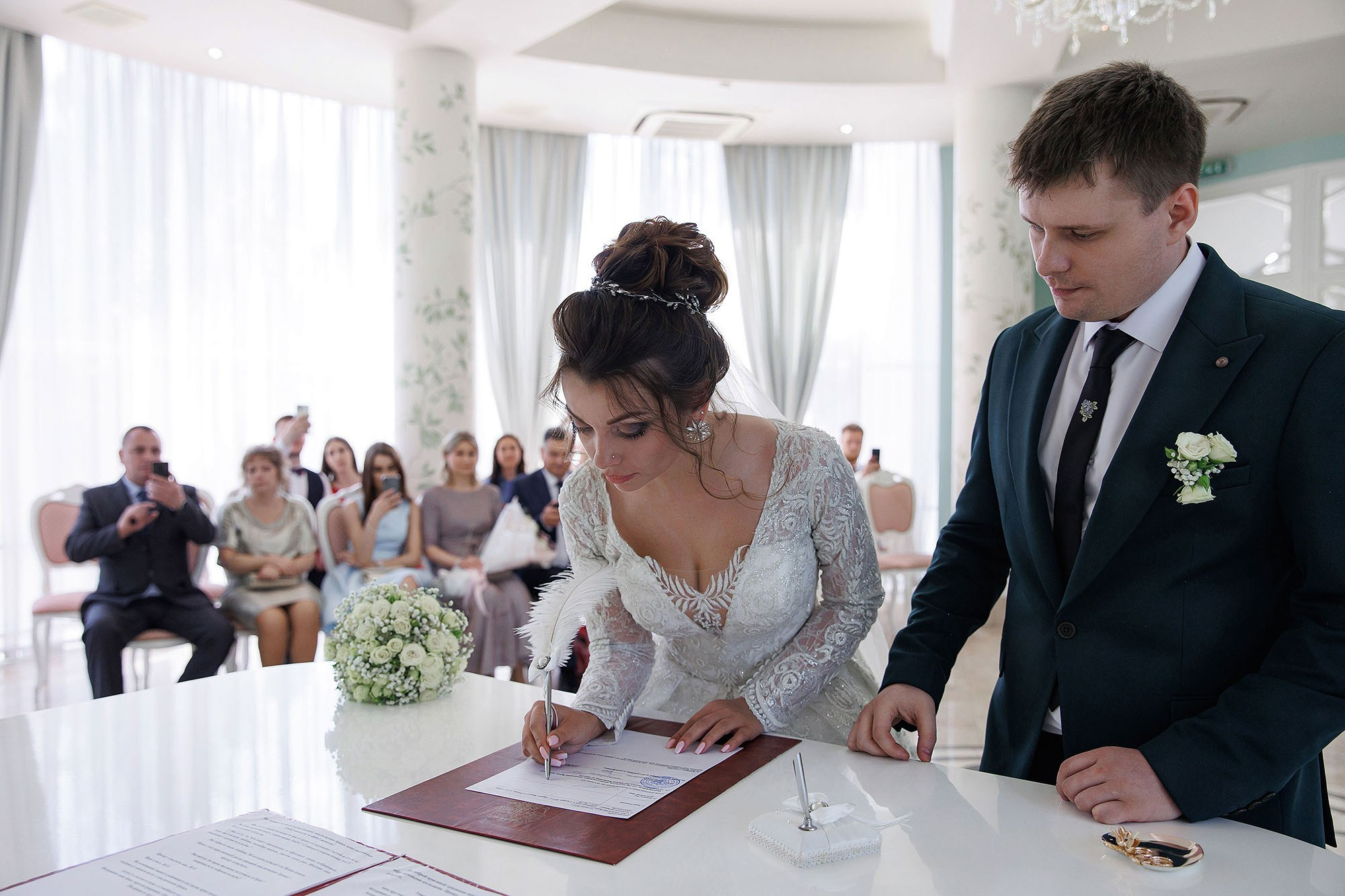 Регистрация в ЗАГСе и выездная. Свадебная съемка. Фотограф в Москве Валерий Боцман