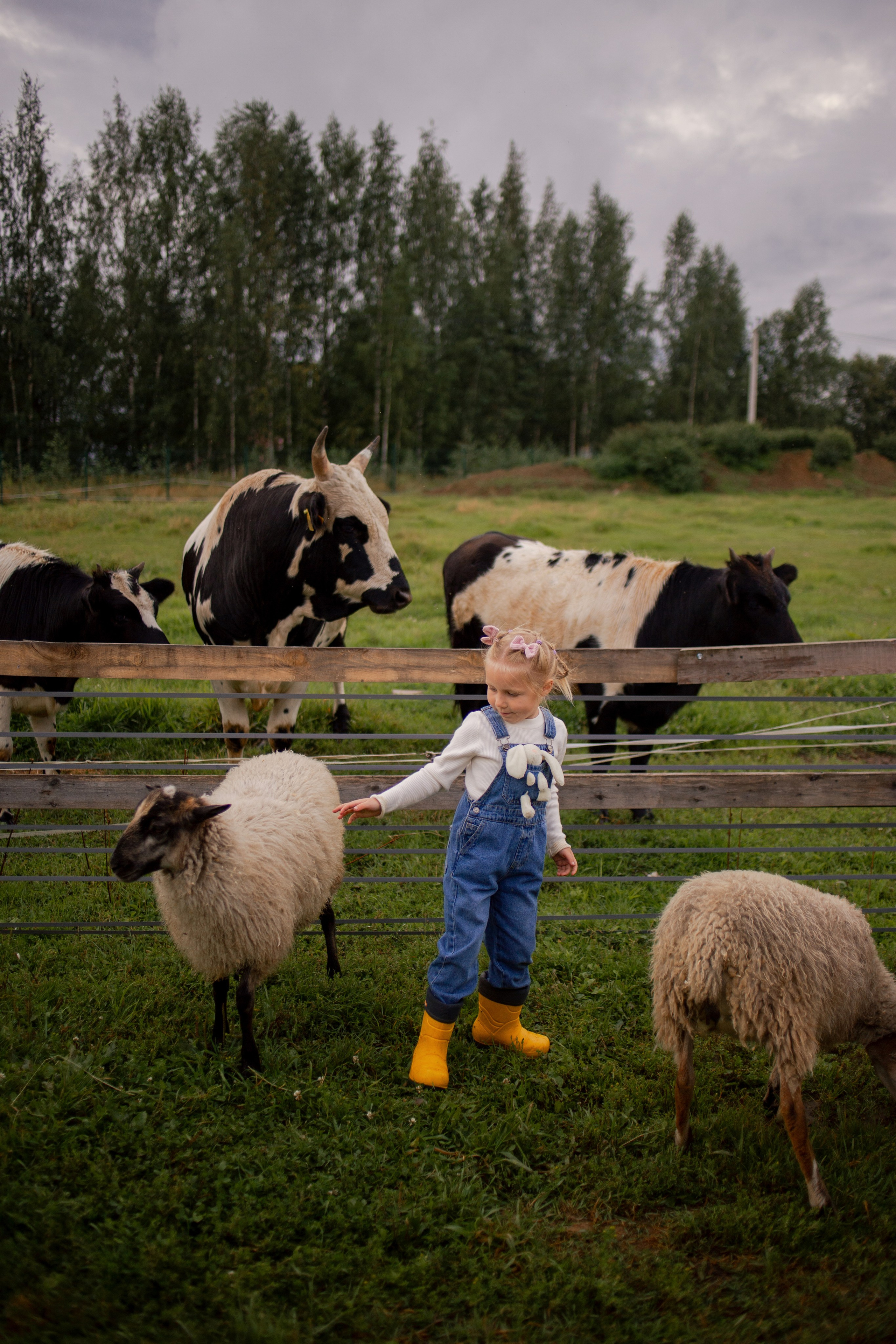 Детская фотосессия на ферме в СПб