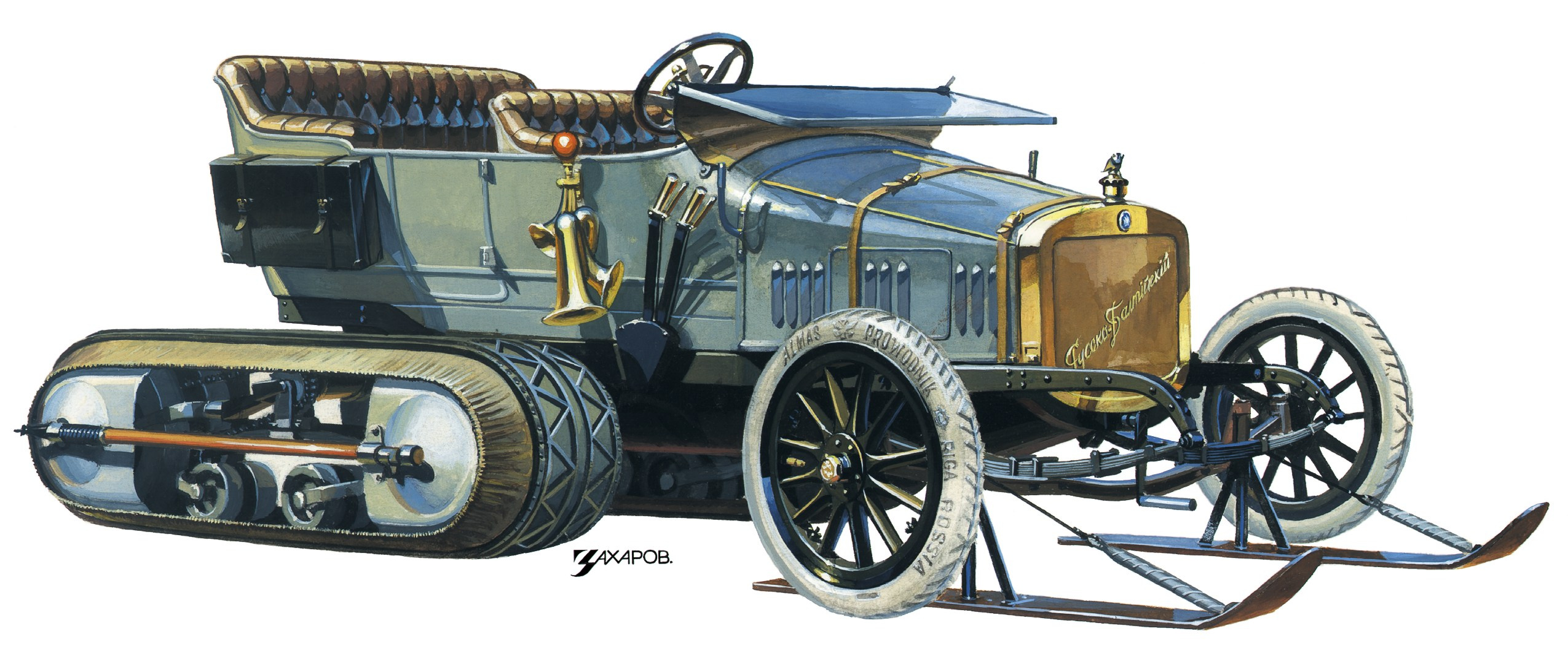 Серия рисунков для журнала «За рулем». Главная