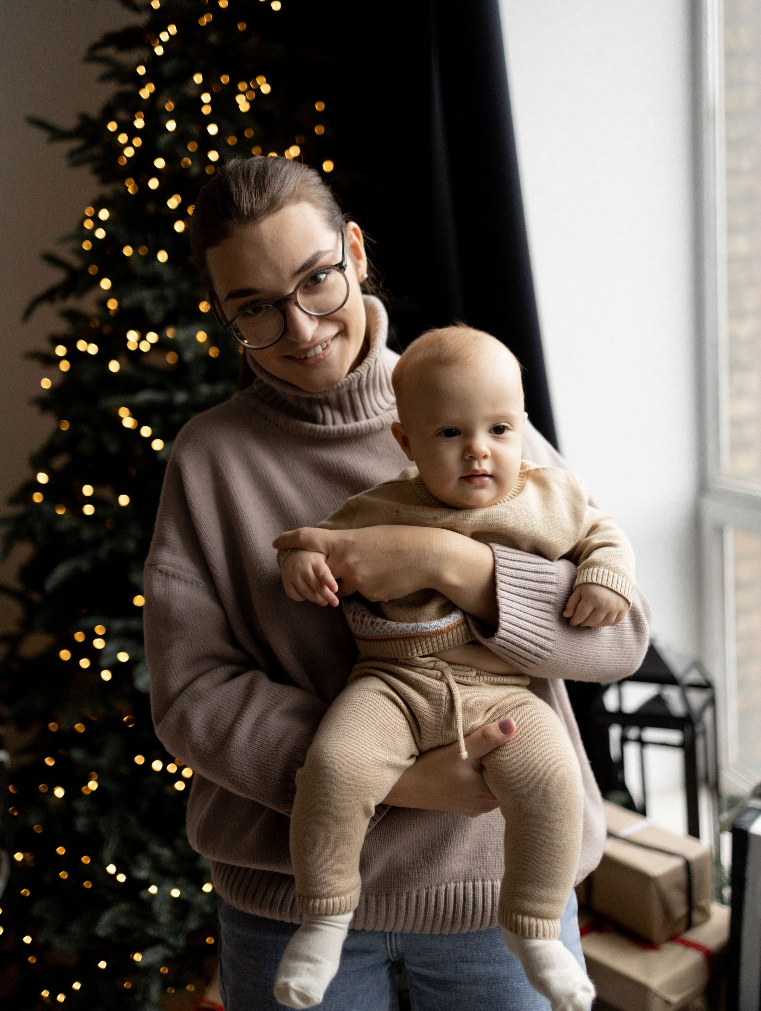 Новый год Давид, Лена, Леван. Фотограф Дарья Соколовская