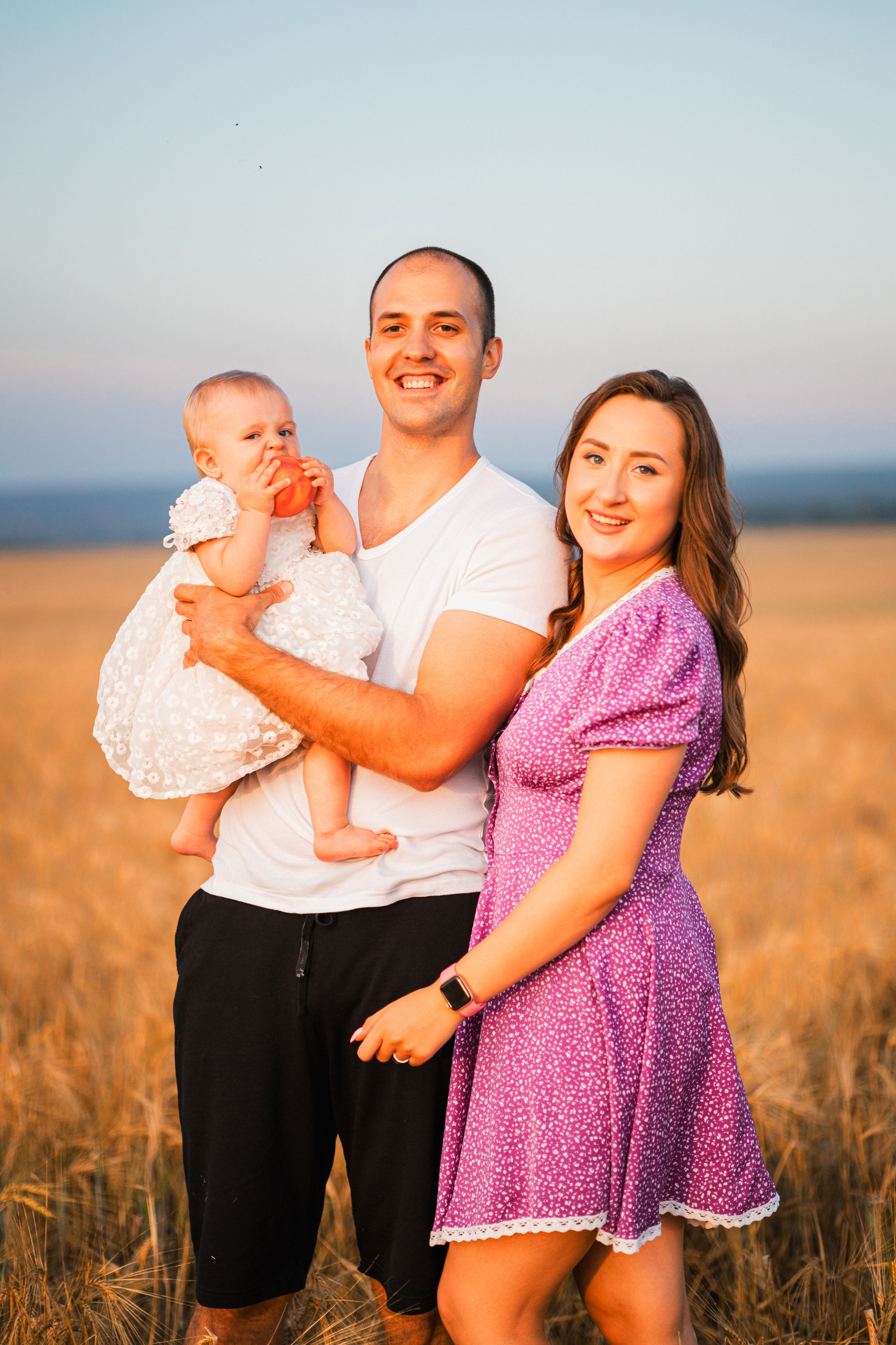 Фотосессия семейная летом в августе.