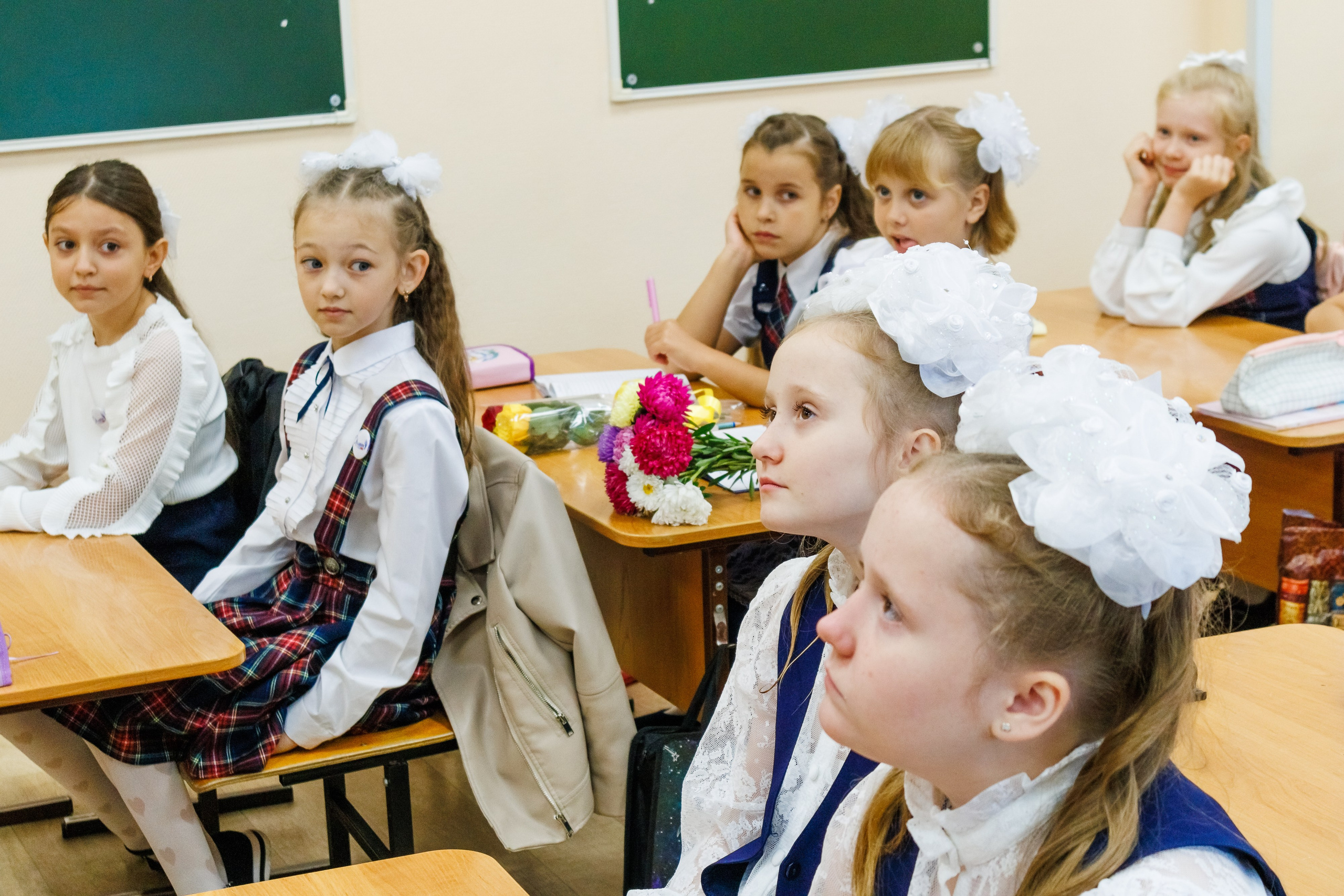 Первый урок школа 206. Фотограф в Новосибирске Евгений Маслов