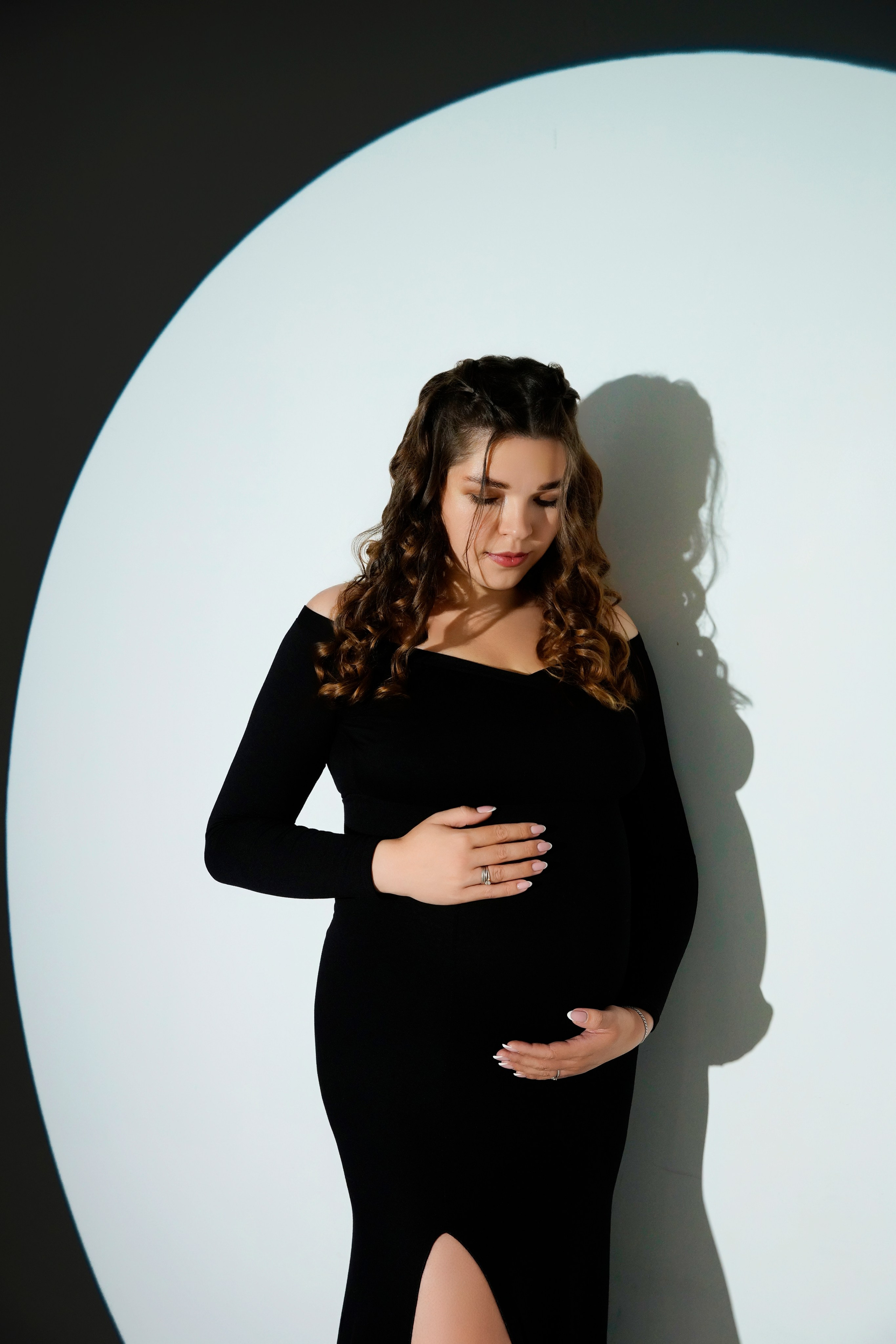 Съёмка беременности в моей фотостудии «НЕБО». Женский фотограф в Химках Алёна Ленёва