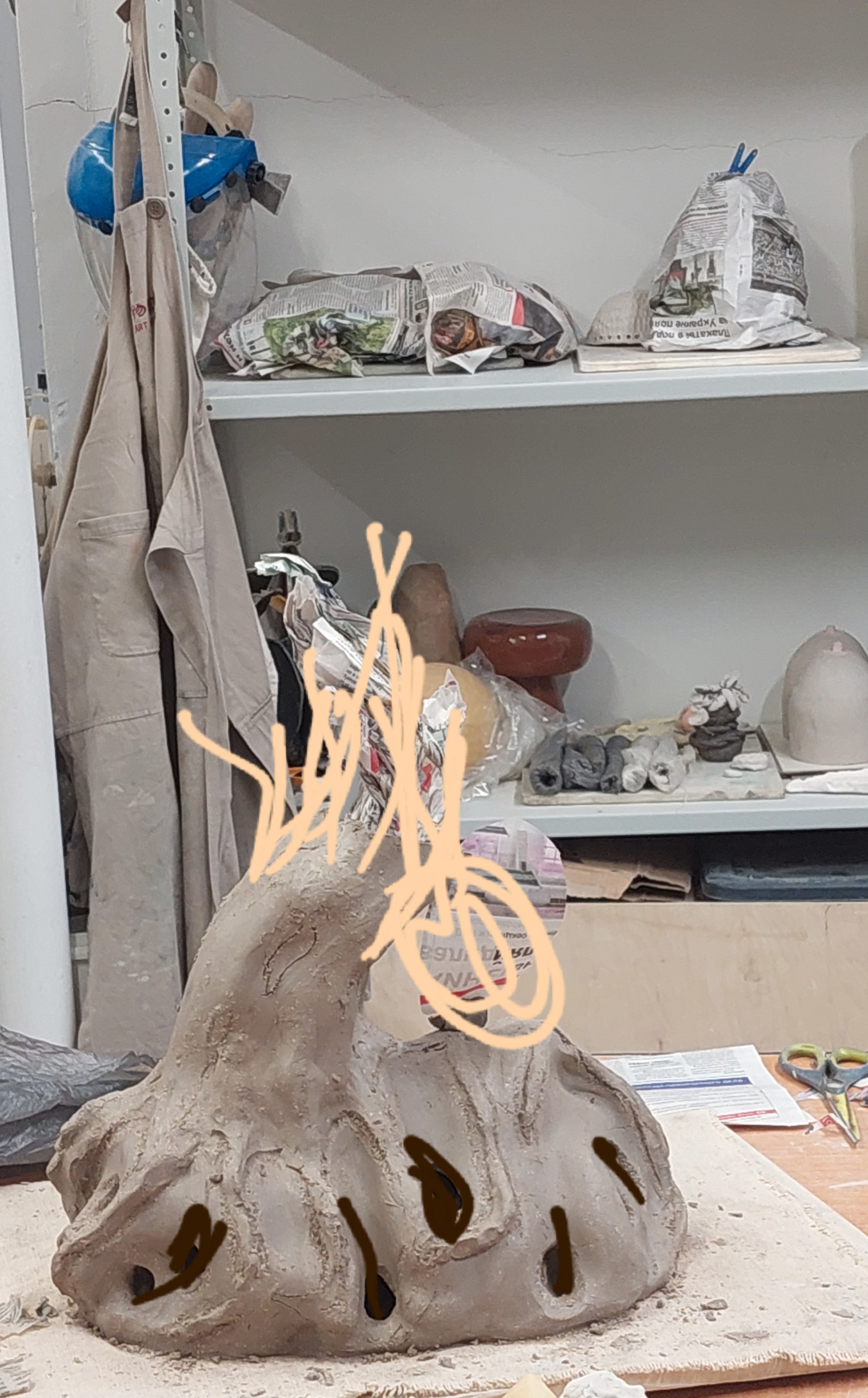 Что остается за кадром, или процесс работы керамиста. Керамика с историей. Елена Рогалёва