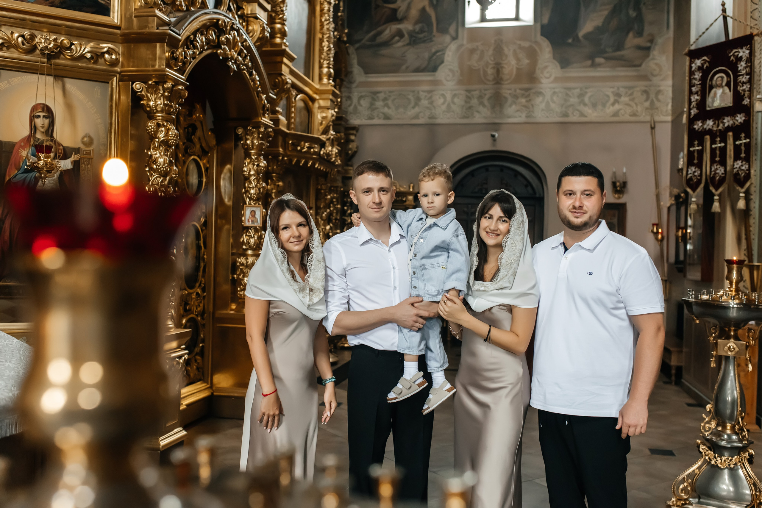 Крещение Гордея в Храме Уара в Вешках. Фотограф на крещение и венчание Москва  Надежда Баланина