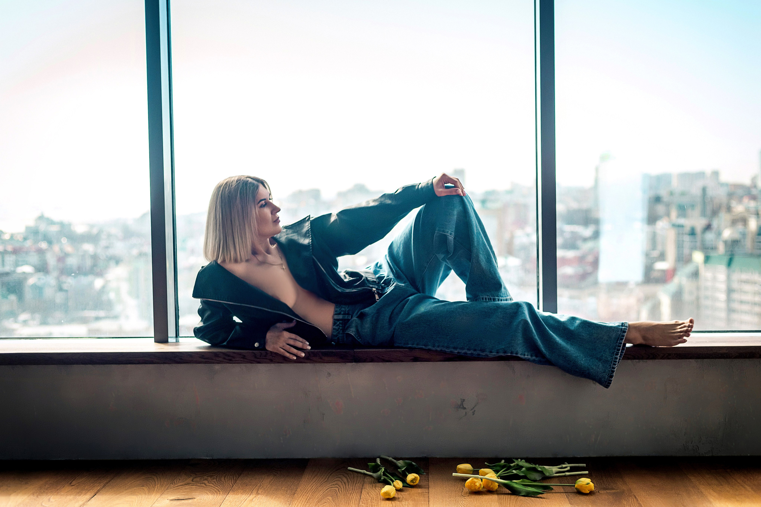 Джинс и кожа. Вера Соколова фотограф Воронеж