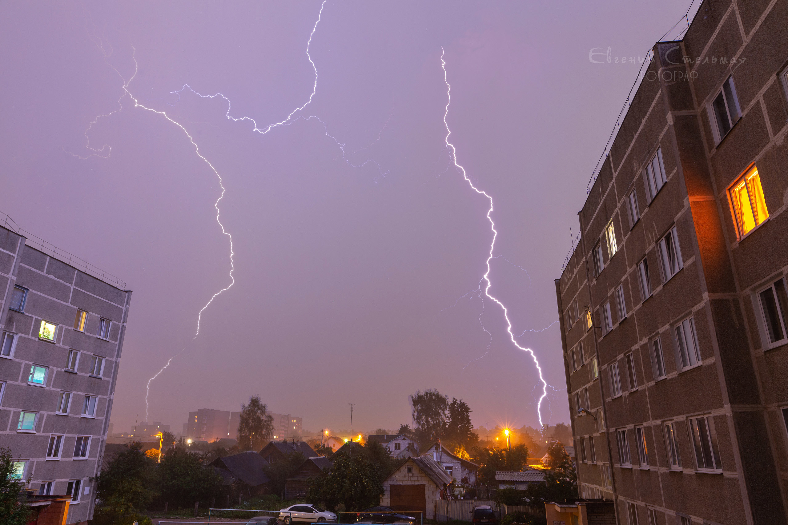 гроза над городом