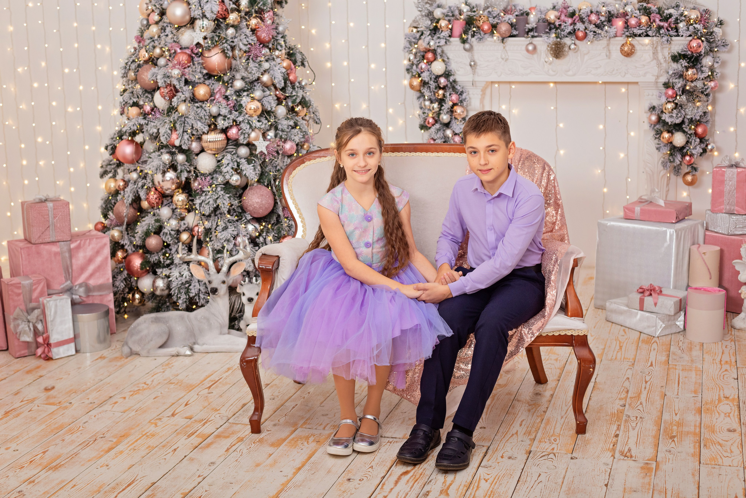 Новогодняя фотосессия. Семейный и детский фотограф в Москве. Школьный фотограф