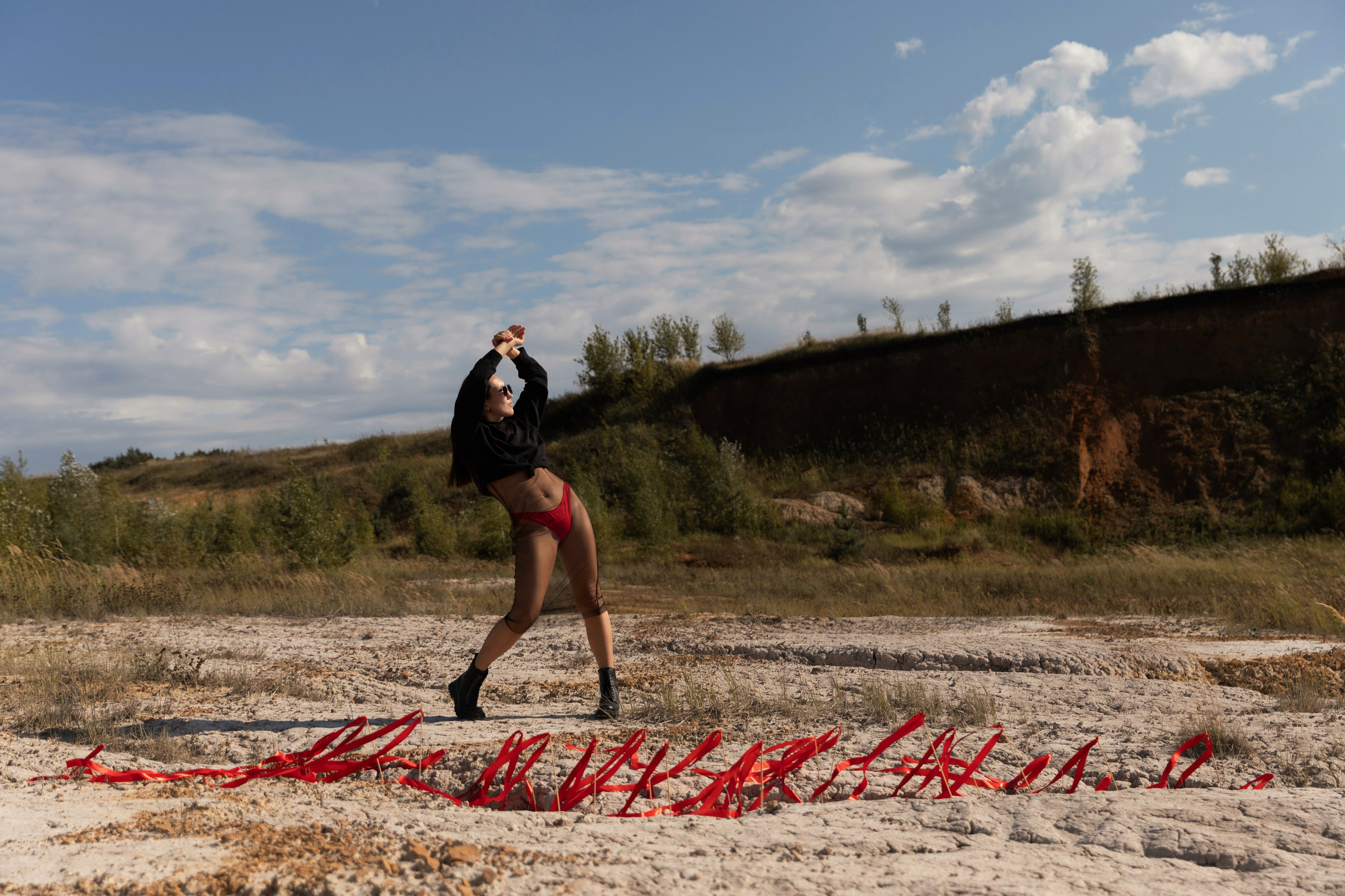 Александра «Red ribbons». Фотограф Мария Щеголькова. Чувственный женский портрет