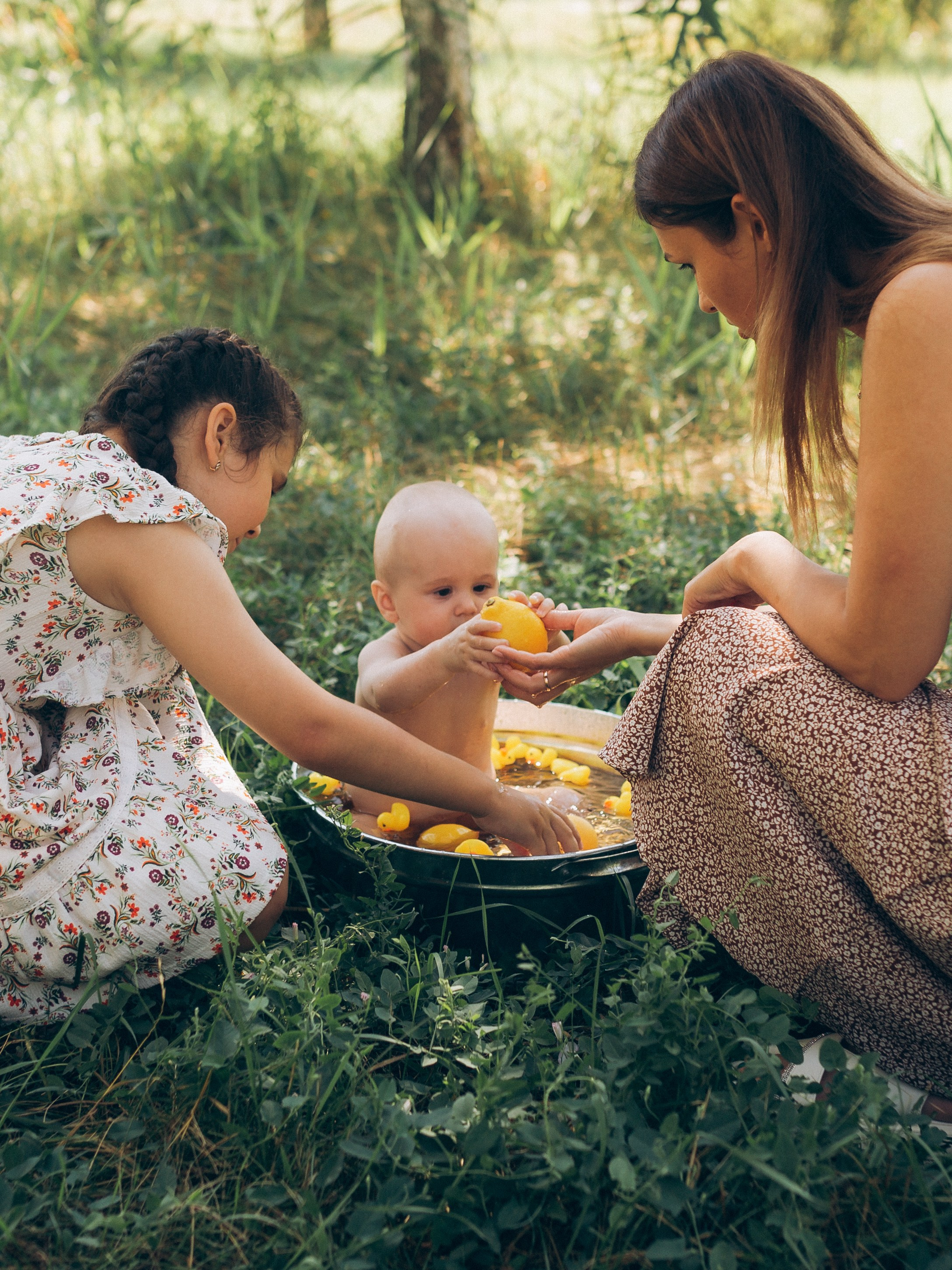 Девочки в березовой роще. Фотограф в Приморско-Ахтарске Марьяна Чопко
