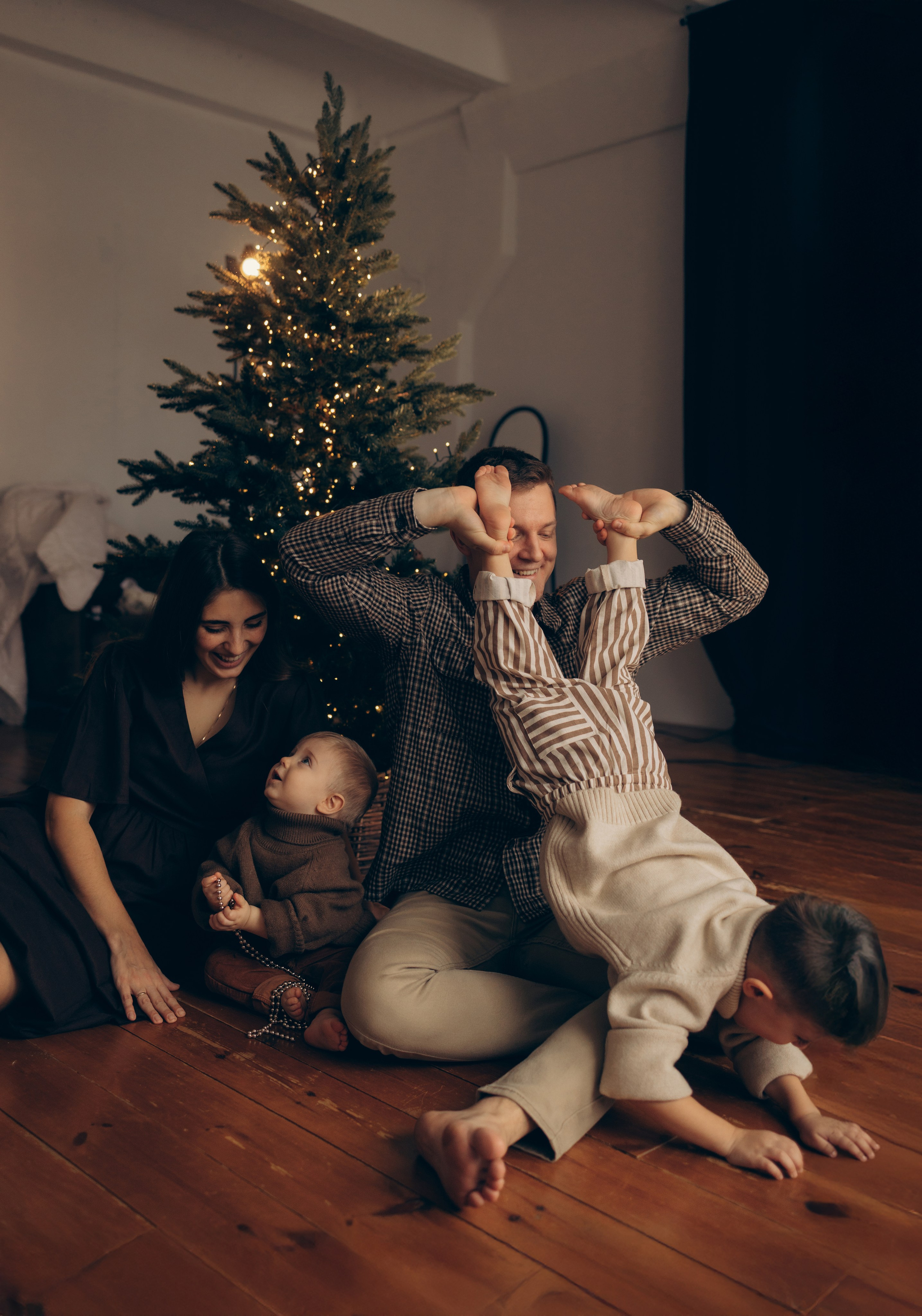 Семейный новый год. Семейный фотограф Москва Наталия Осьмакова