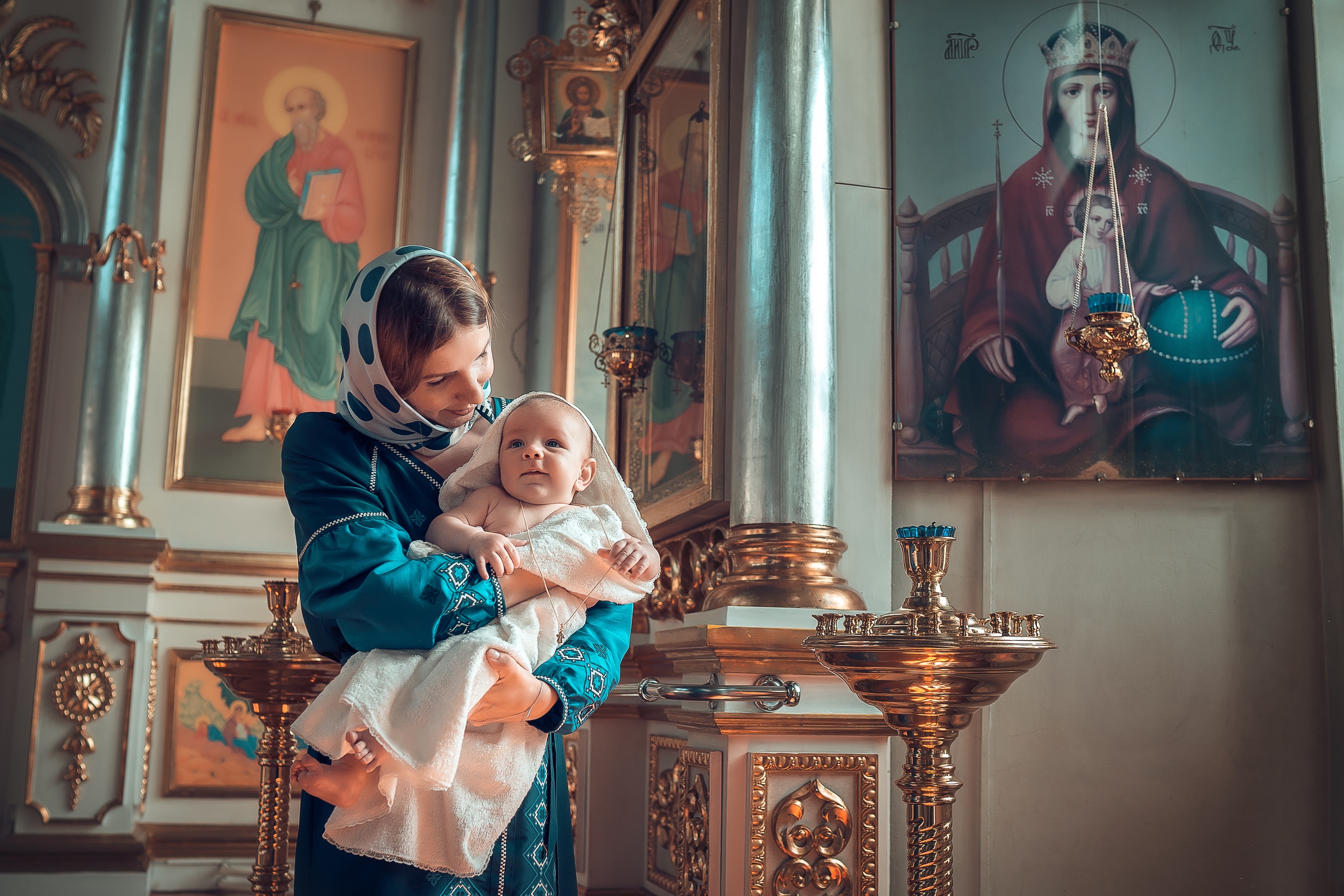 Крещение Радислава Благовещенский Собор. Фотограф на Крещение и Венчание в Красноярске Рамазанова Юлия