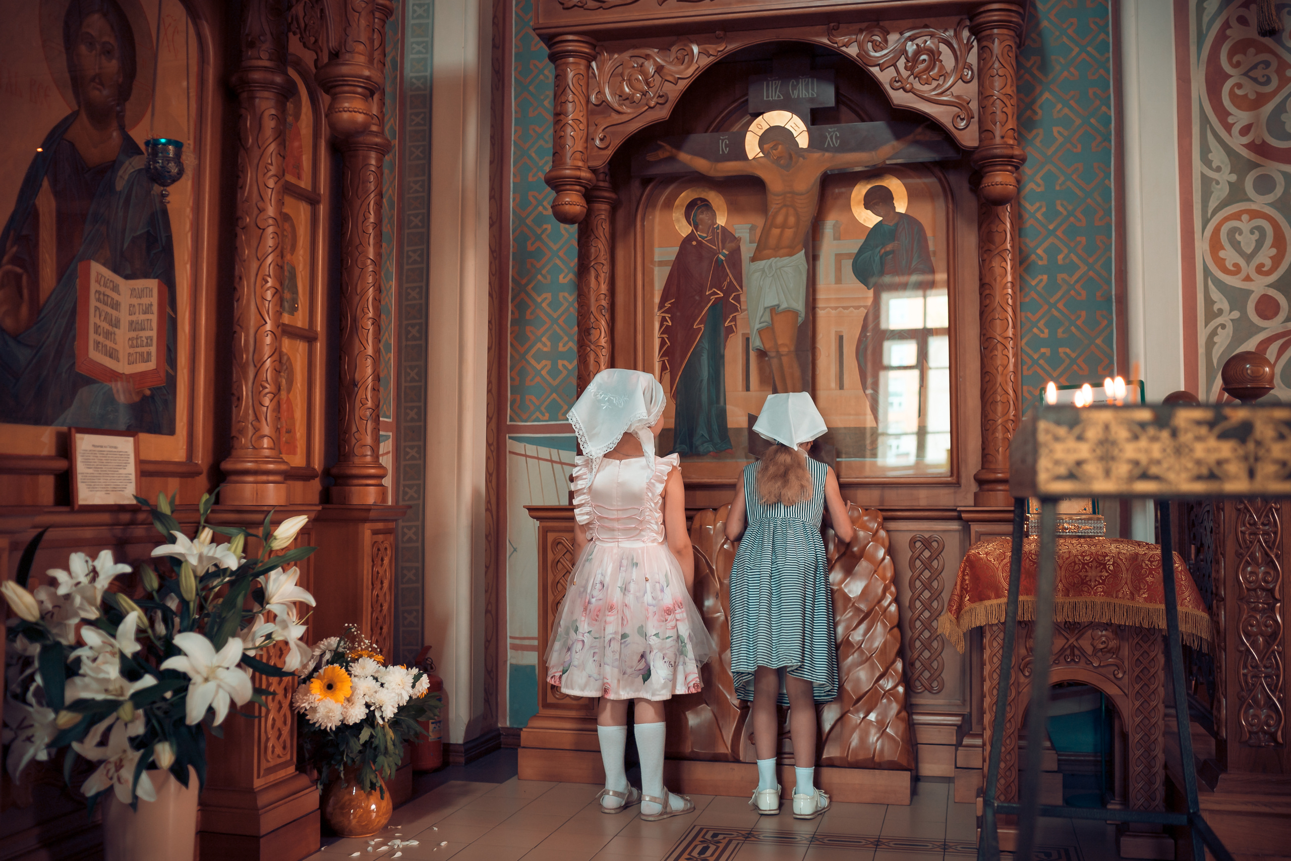 Крещение Ангелины Храм Иоанна Предтечи. Фотограф на Крещение и Венчание в Красноярске Рамазанова Юлия