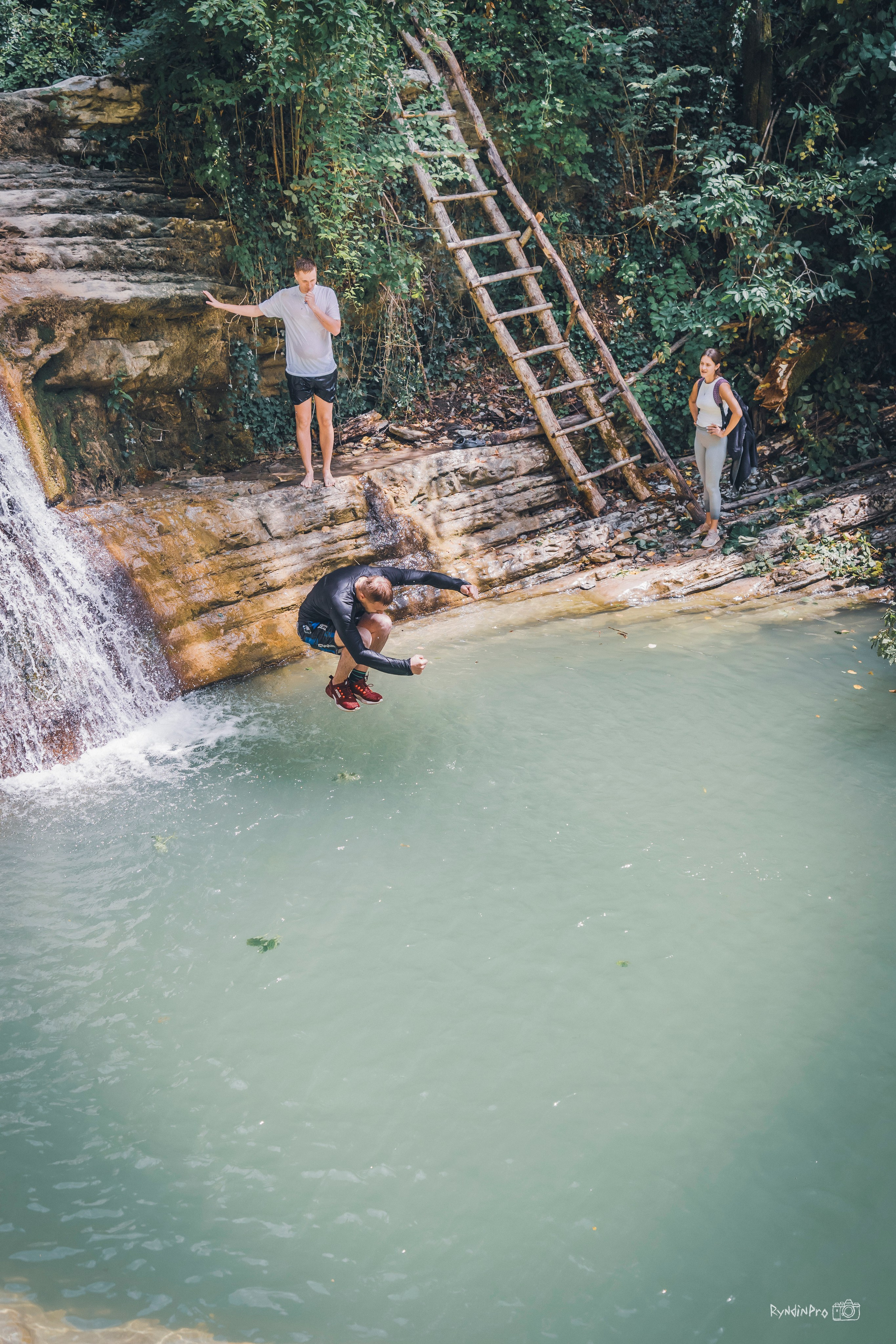 Поход на водопады Куаго с командой Мадьяр 23.07.24. Репортажный фотограф в Краснодаре Рындин Дмитрий