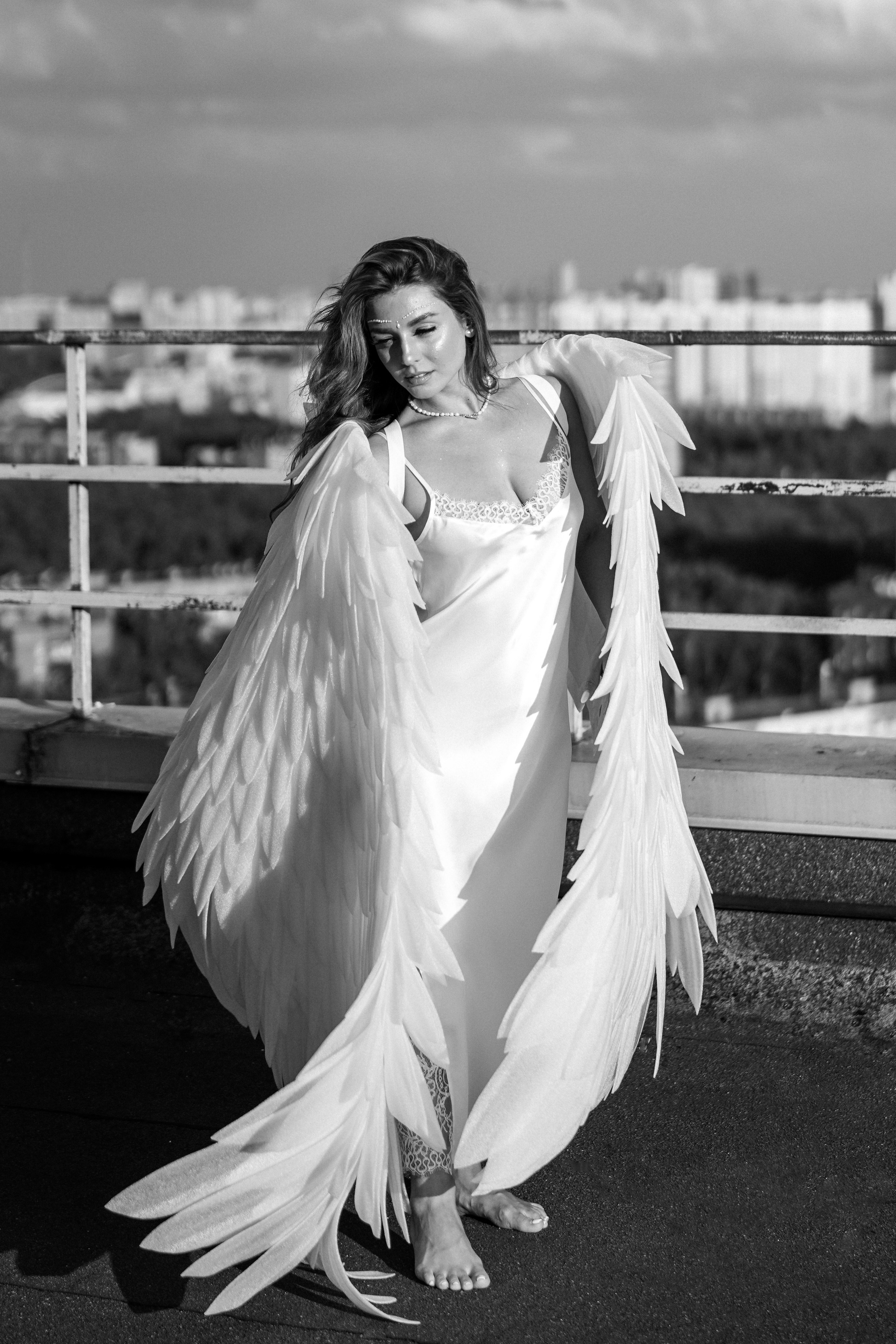 Алина. Ангел на крыше. Портретный фотограф Алёна Счетчикова