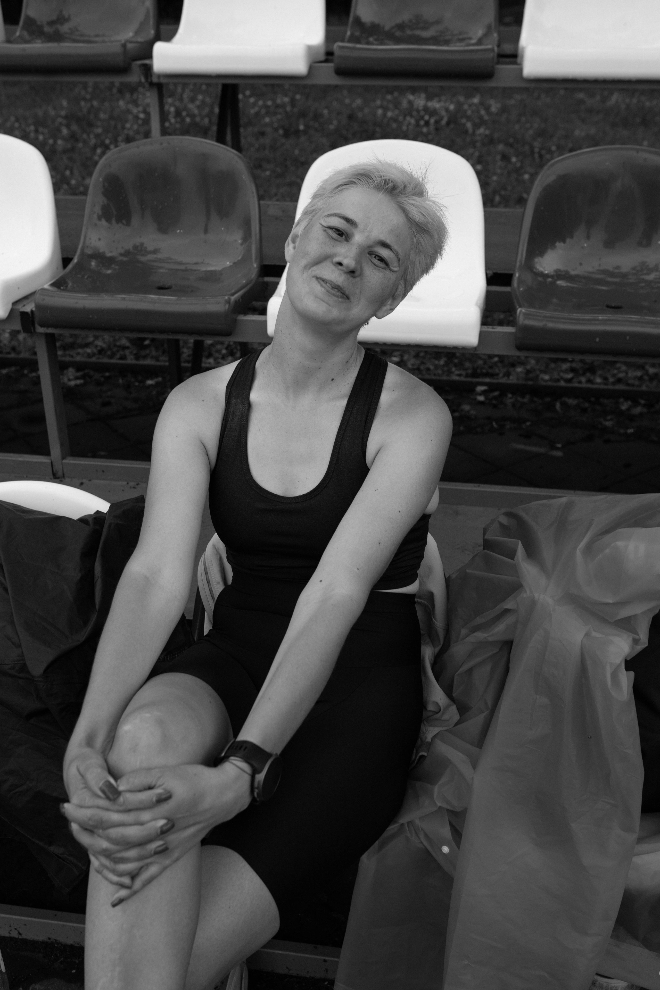 Тренировка сквозь призму чб. Александра Мельниченко/ Бегающий фотограф