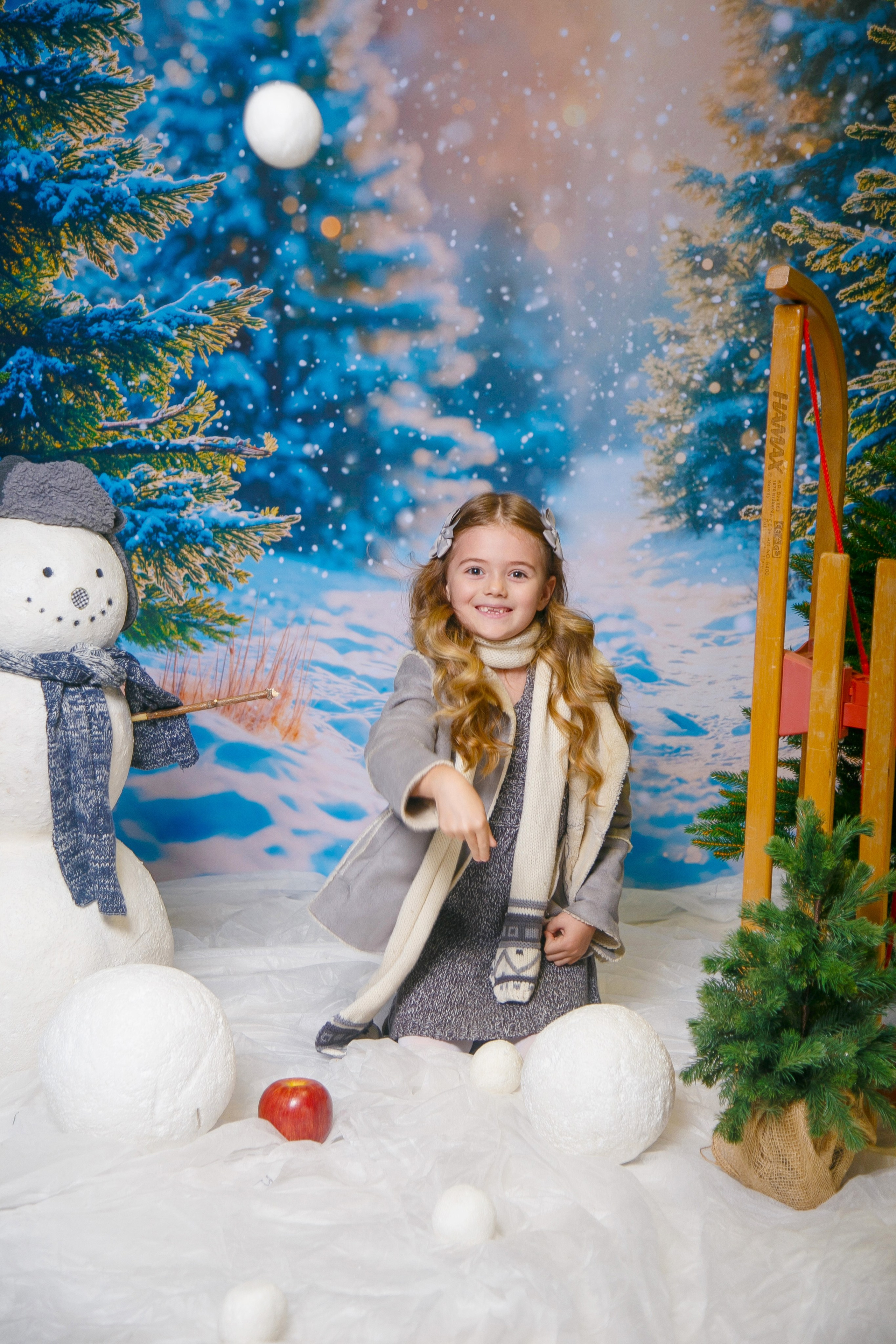 Зимний лес. Детская фотостудия Москва