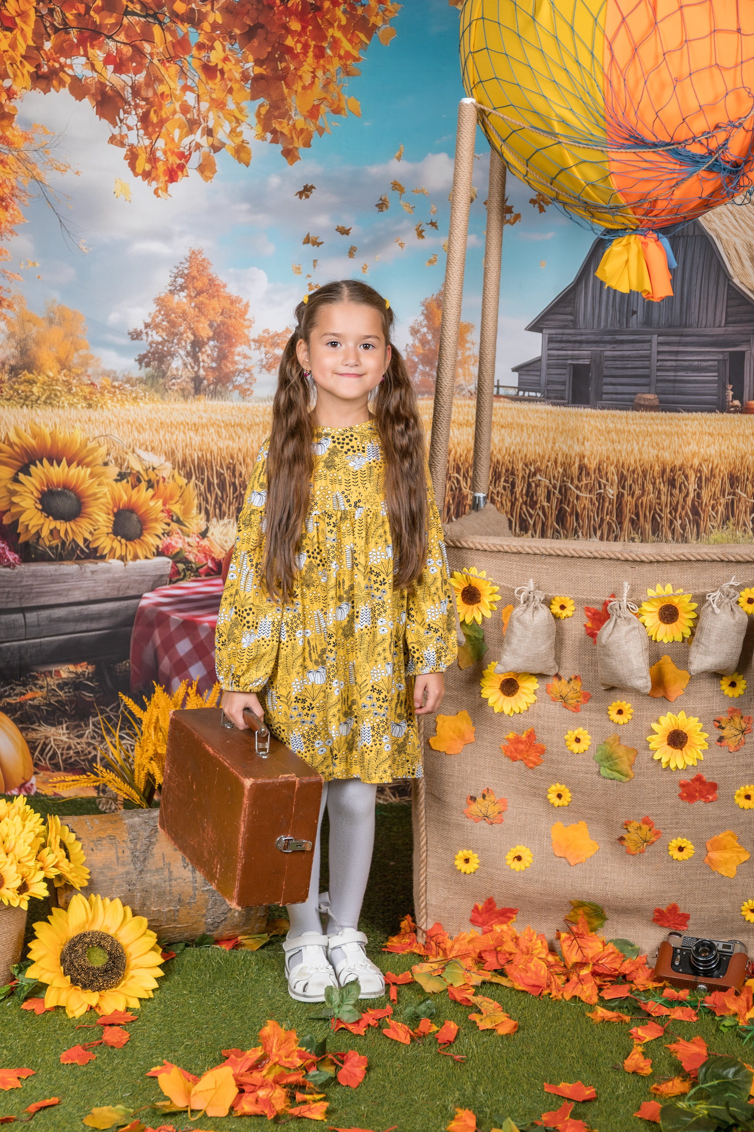 Осень, на воздушном шаре. Школьный-дошкольный фотограф в Уфе и Башкирии Вильданов Руслан