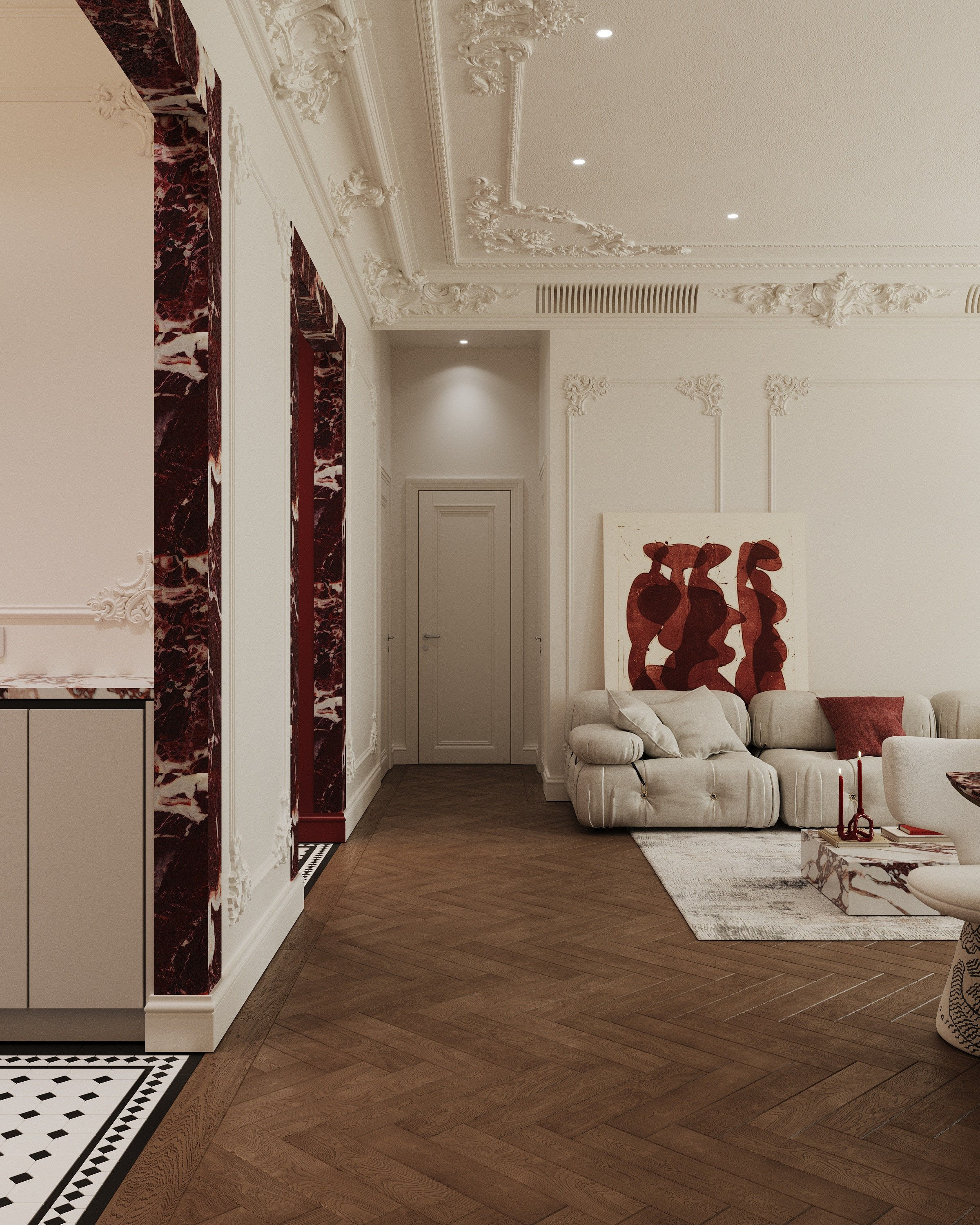 ЖК Легенда Московский/ Санкт-Петербург/ 77кв м. Ксения Барабаш дизайнер интерьера в Санкт-Петербурге