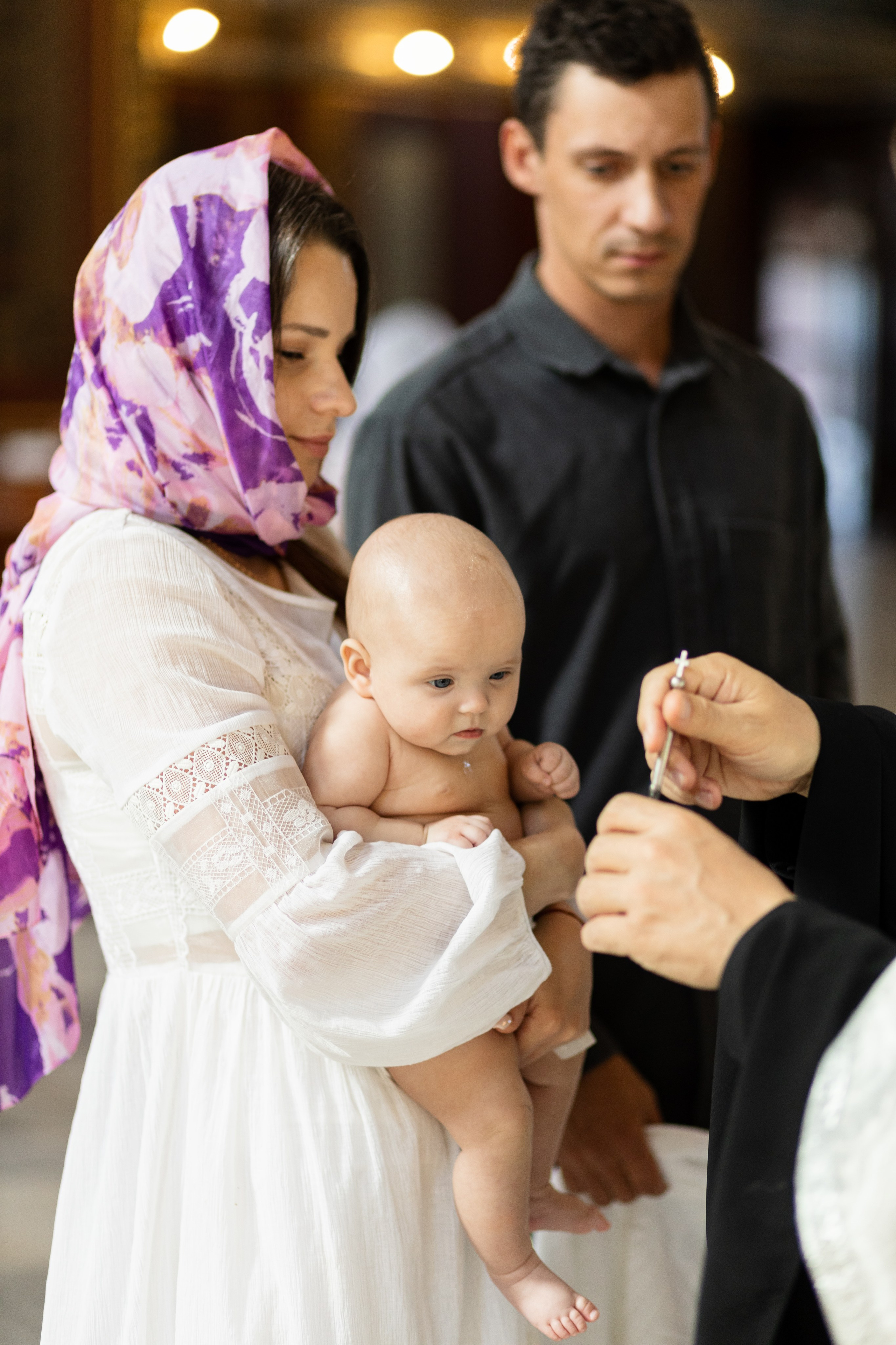 Крещение Миланы в Соборе Вознесения Господня Новочеркасск. Анастасия Безуглова- свадебный фотограф в Таганроге