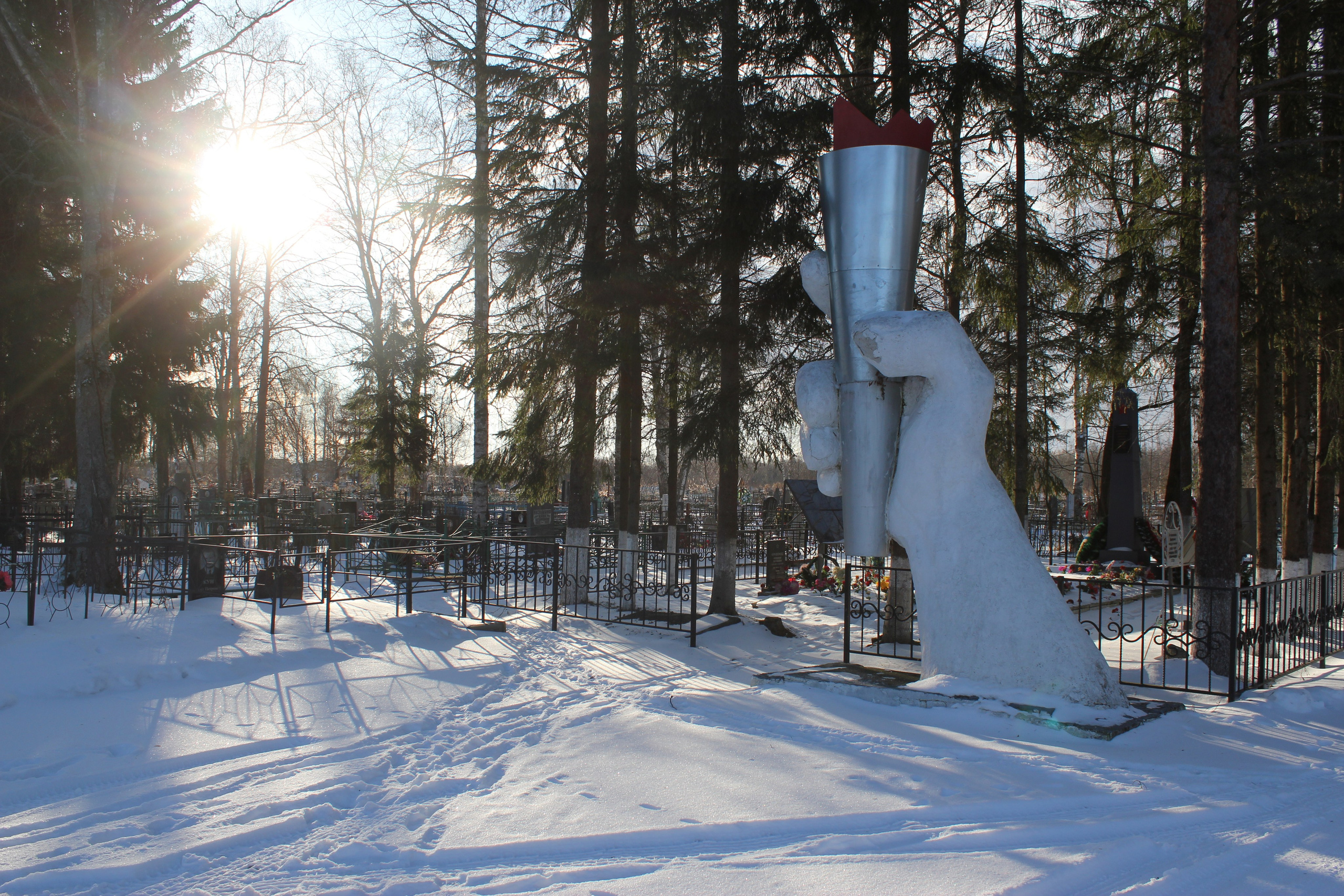 Общий вид захоронения. История Назиевского городского поселения