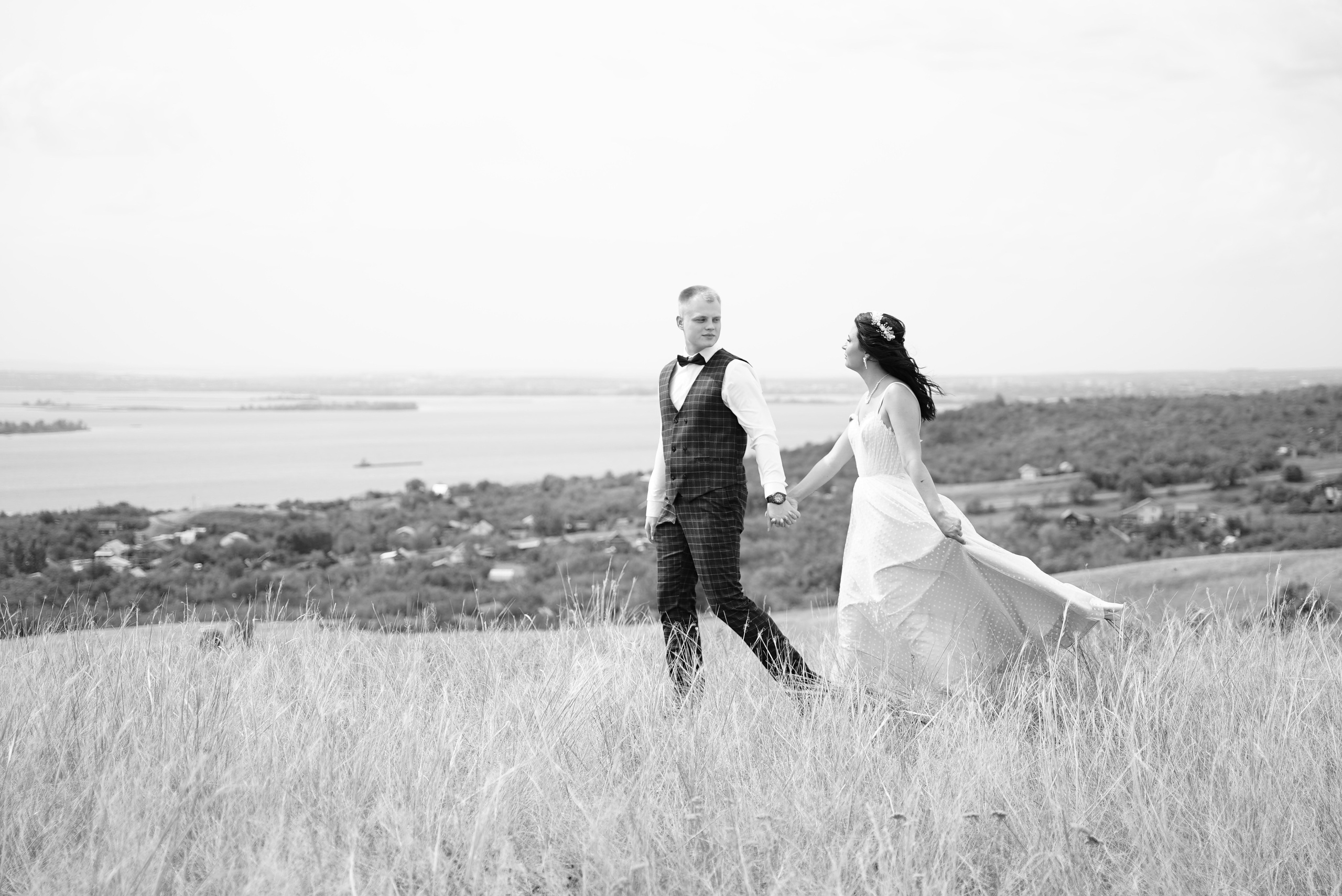 Антон и Маргарита чб. Свадебный фотограф в Самаре Анна Ковалева