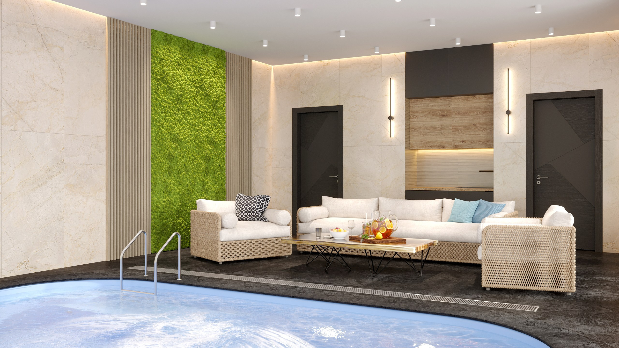 Бассейн. Intoo.ru — Дизайн интерьера в Москве. Частный дизайнер Роман Королев