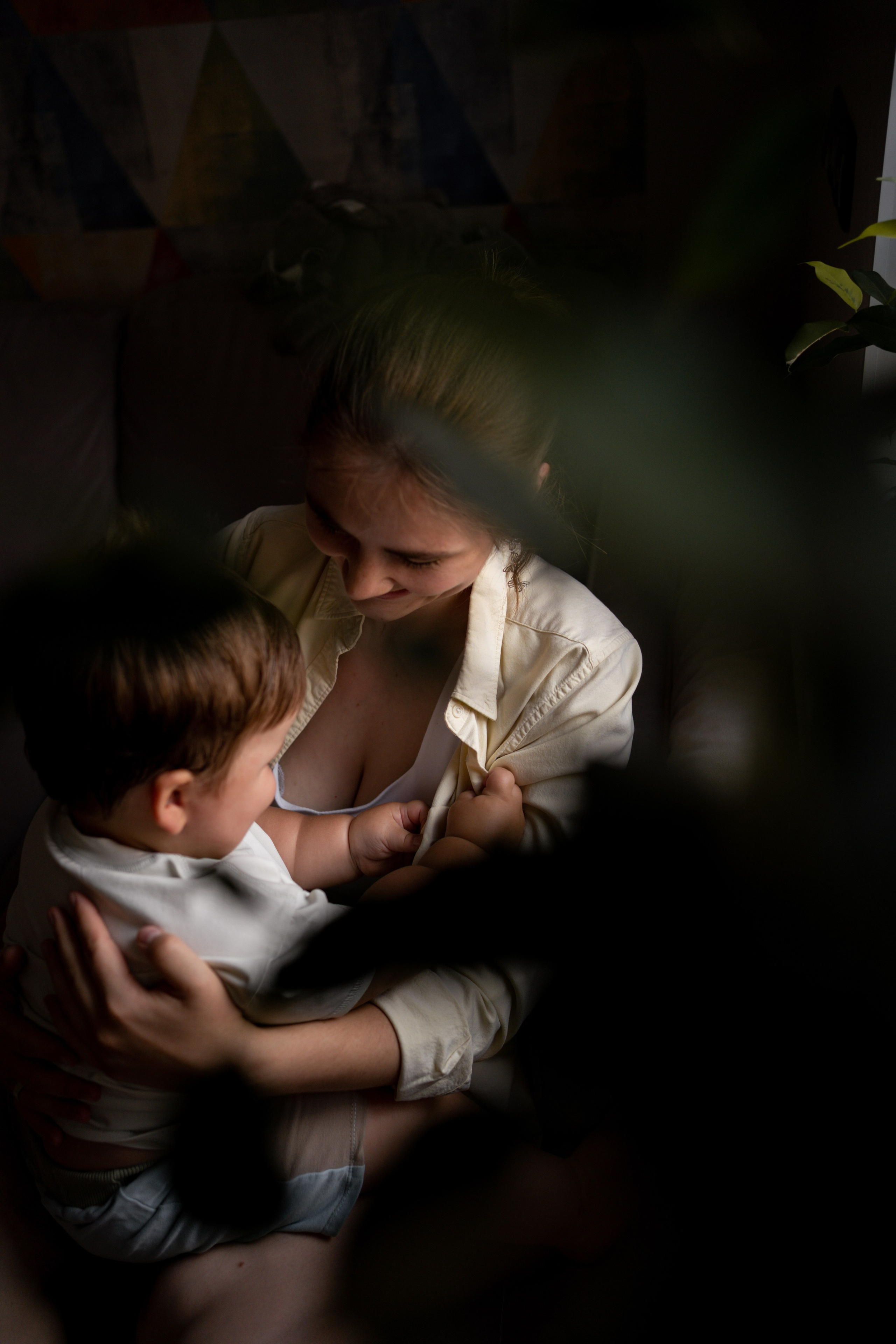 Алина и Дима. Фотограф грудного вскармливания в Москве Екатерина