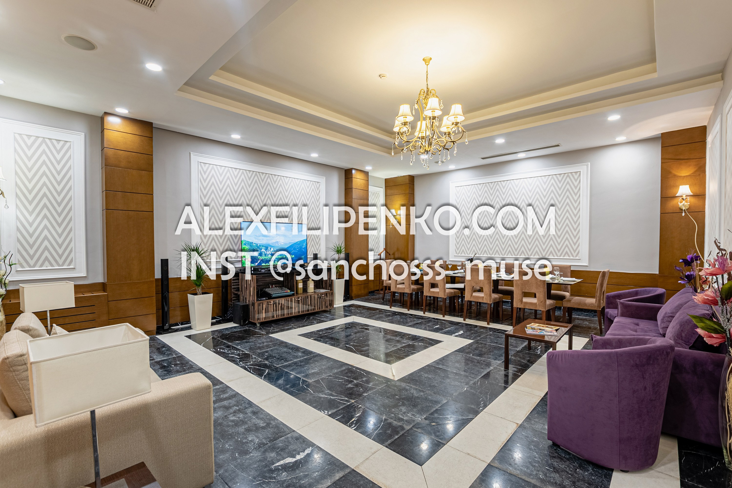 VIP зал Comfort Hotel Astana. Фотограф интерьера недвижимости и архитектуры в Астане