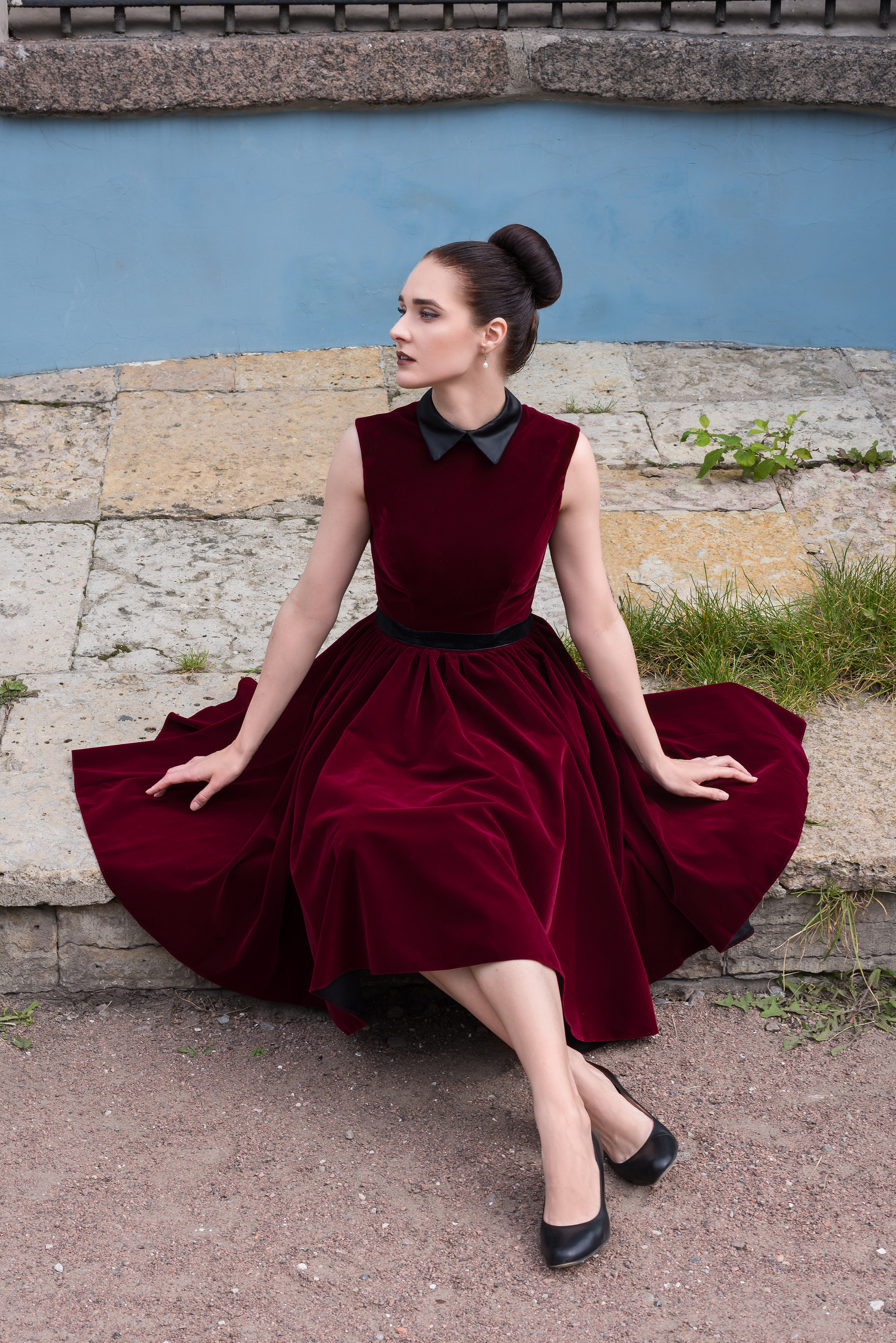 Съёмка для бутика винтажных платьев Zapaka. Фотограф, ретушёр, графический дизайнер в Петербурге Адрианова Настя