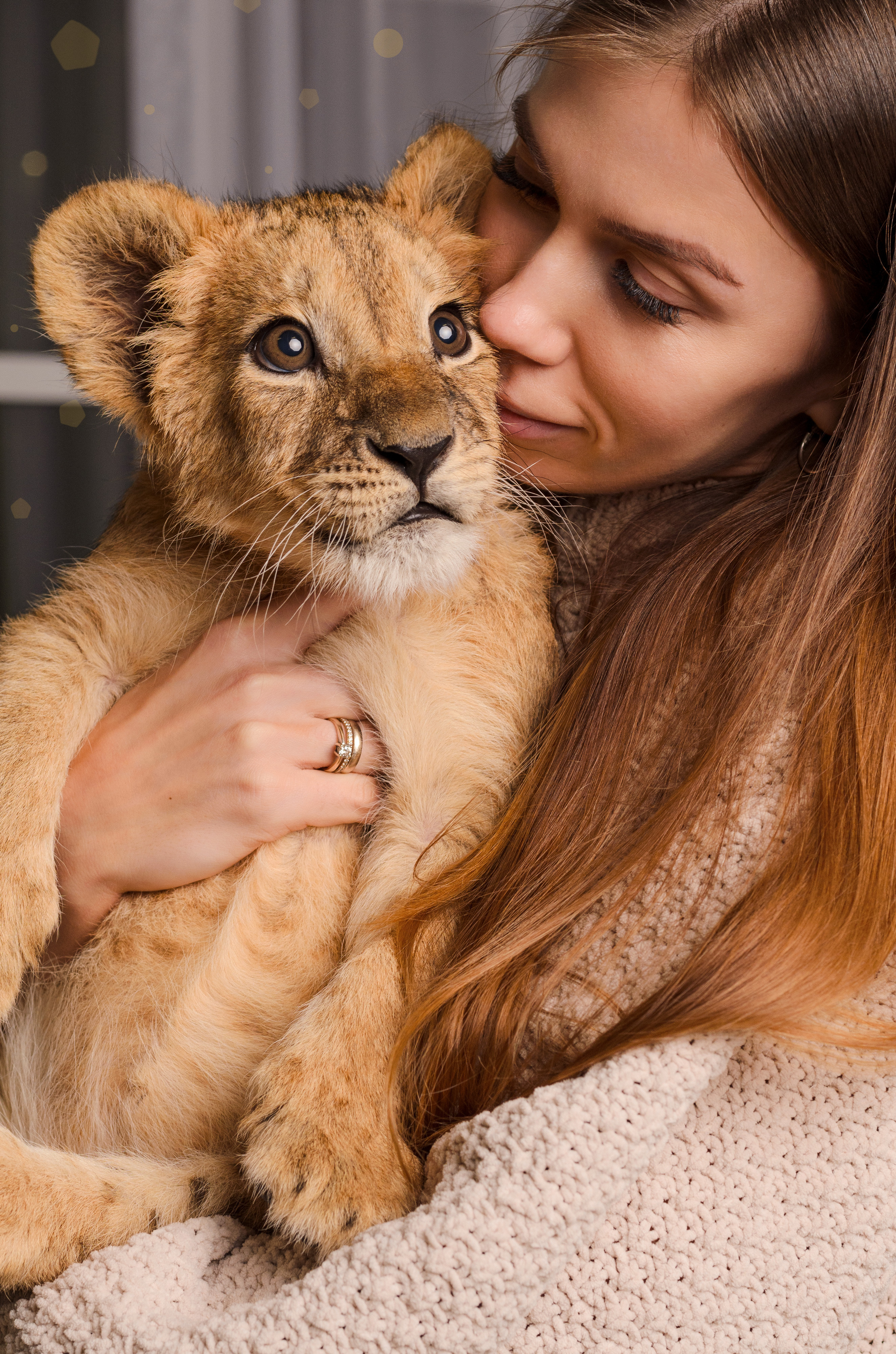 Съёмка со львицей Симоной. Фотограф, ретушёр, графический дизайнер в Петербурге Адрианова Настя