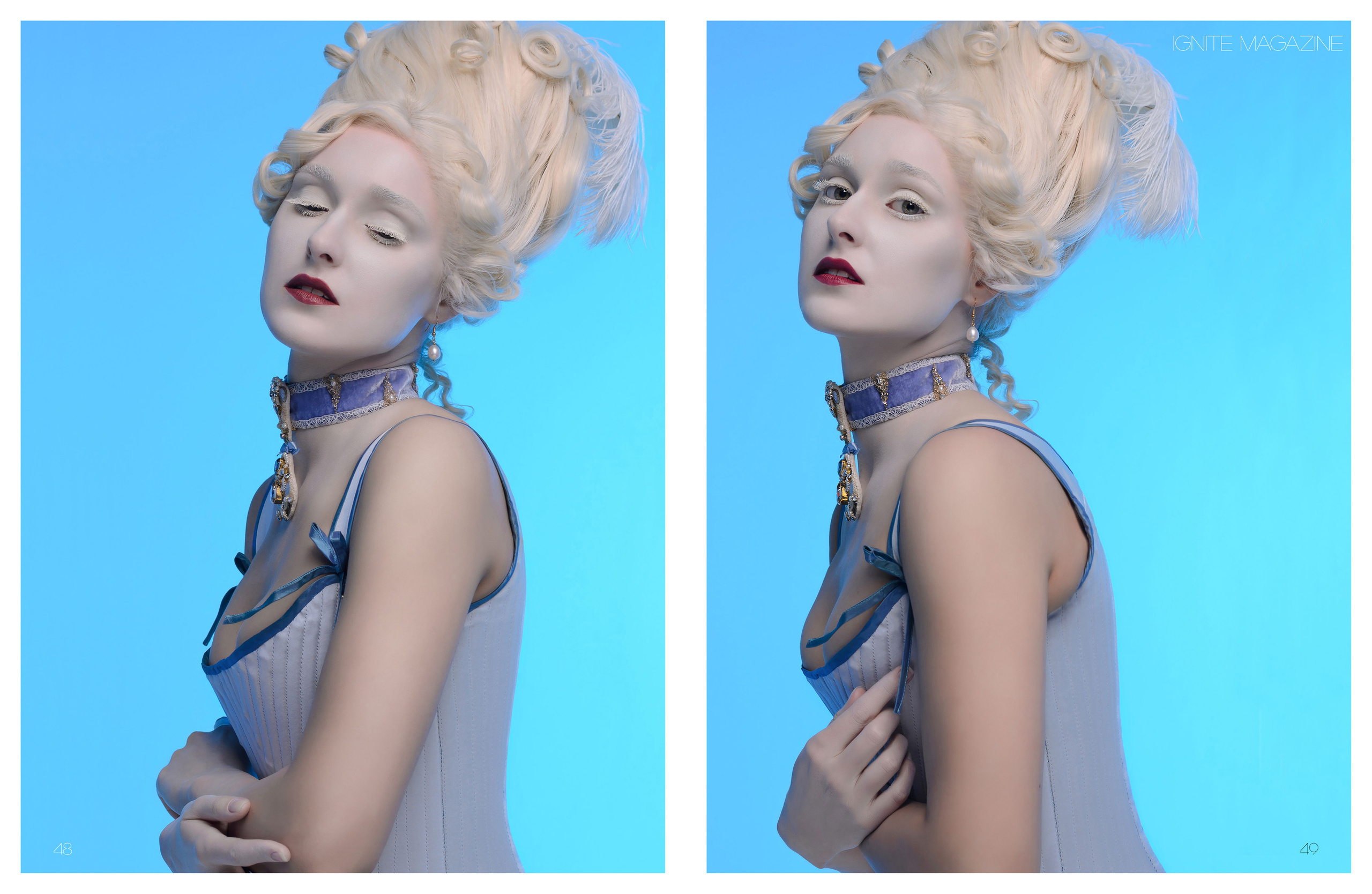 «Modern Marie Antoinette» в Ignite Magazine (окт.2020). Фотограф, ретушёр, графический дизайнер в Петербурге Адрианова Настя