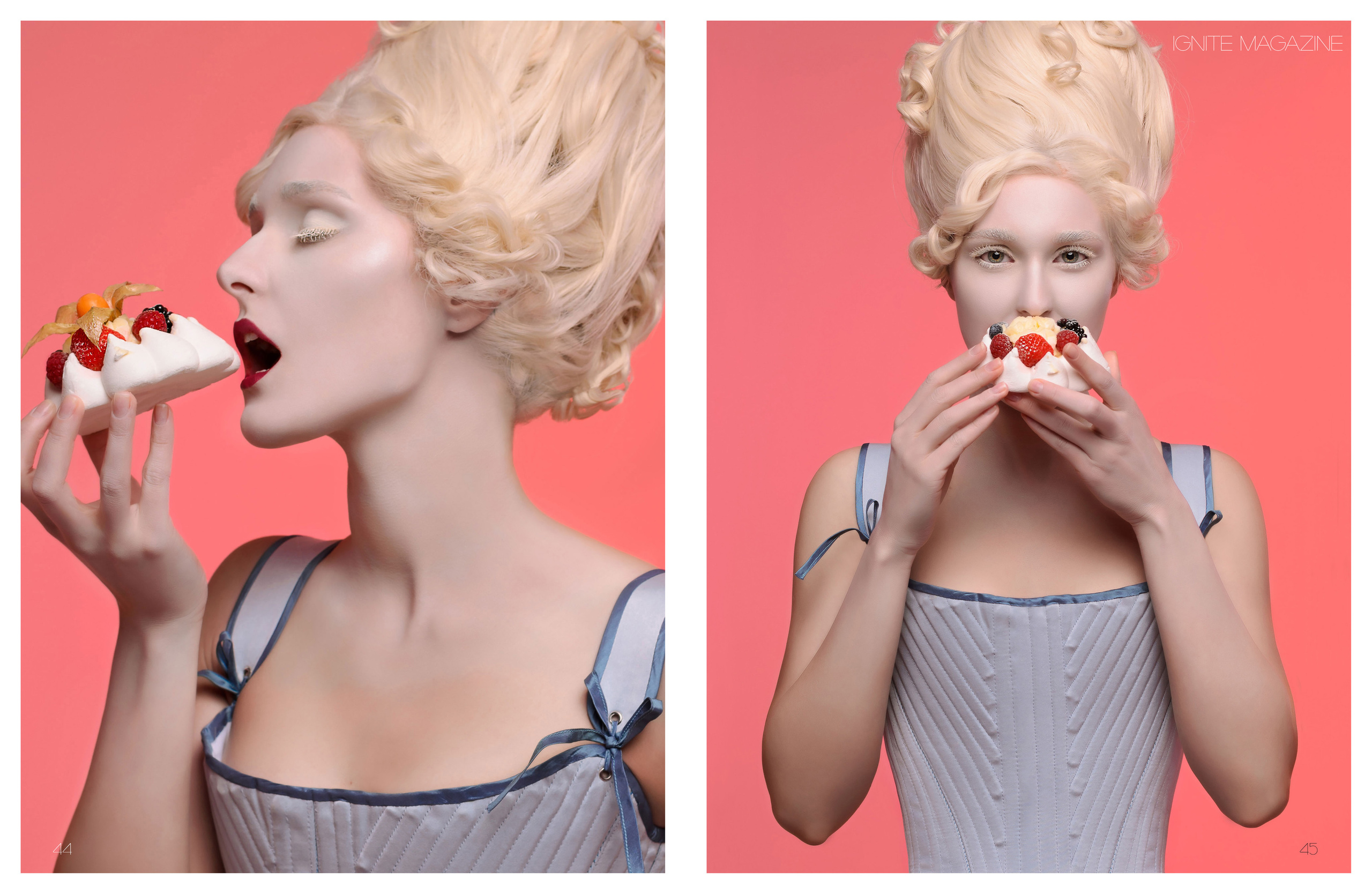 «Modern Marie Antoinette» в Ignite Magazine (окт.2020). Фотограф, ретушёр, графический дизайнер в Петербурге Адрианова Настя