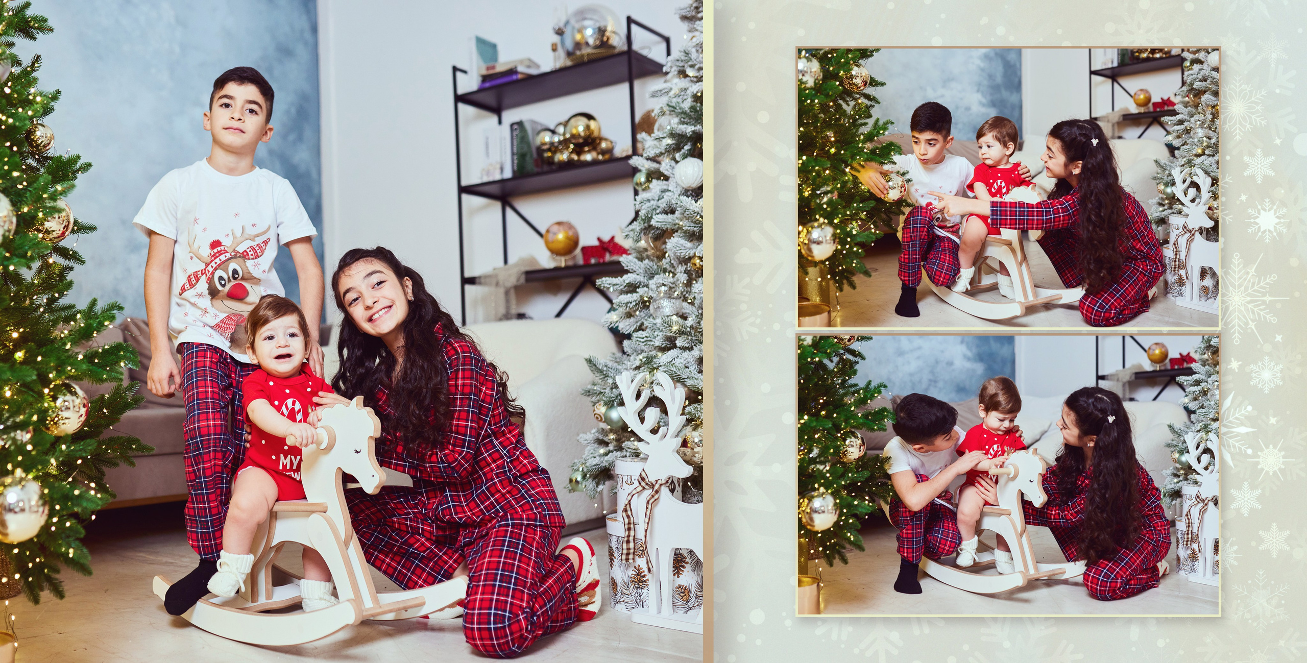 Красивая семья с тремя детками. Фотохудожник Наталия Кирсанова