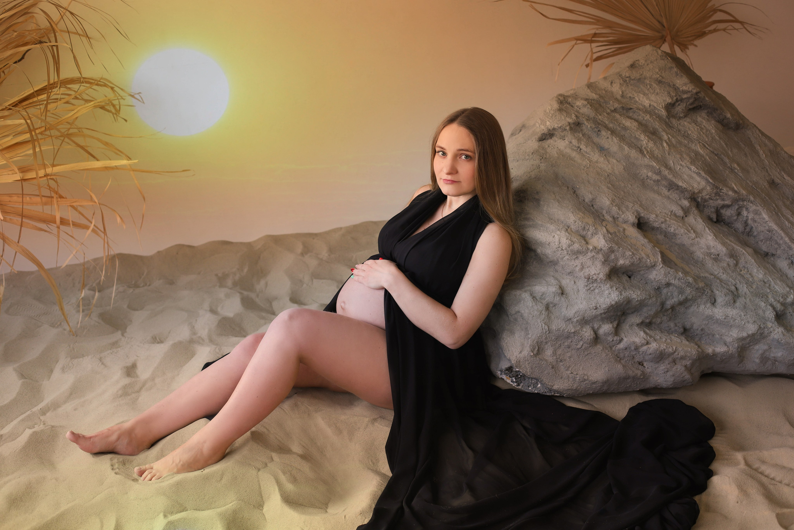 Беременная фотосессия с песком. Ирина Кан Фотограф новорожденных в Екатеринбурге