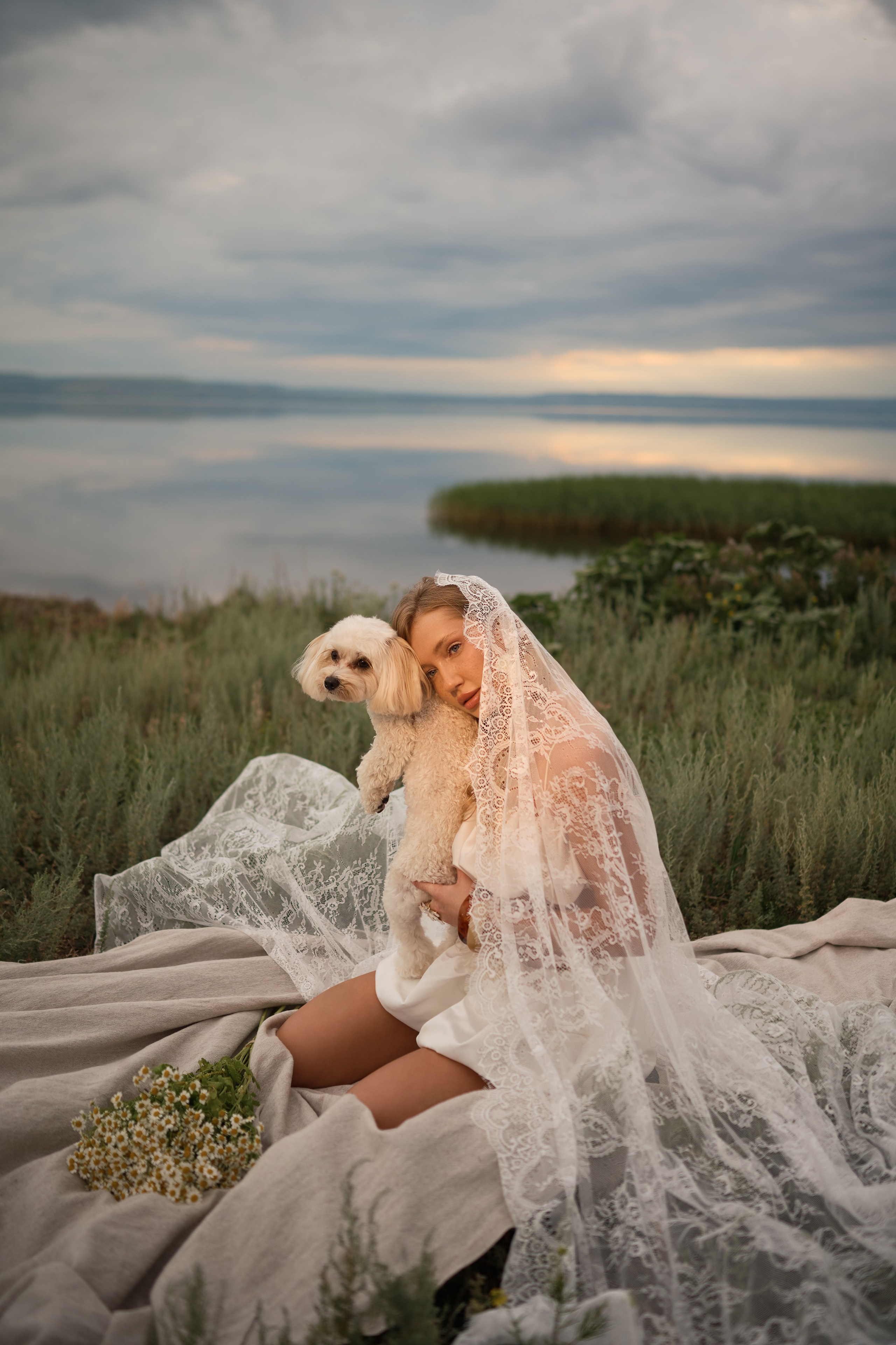 Прогулка с пушистиком. Портретный фотограф в Саратове Кристина Бузаева