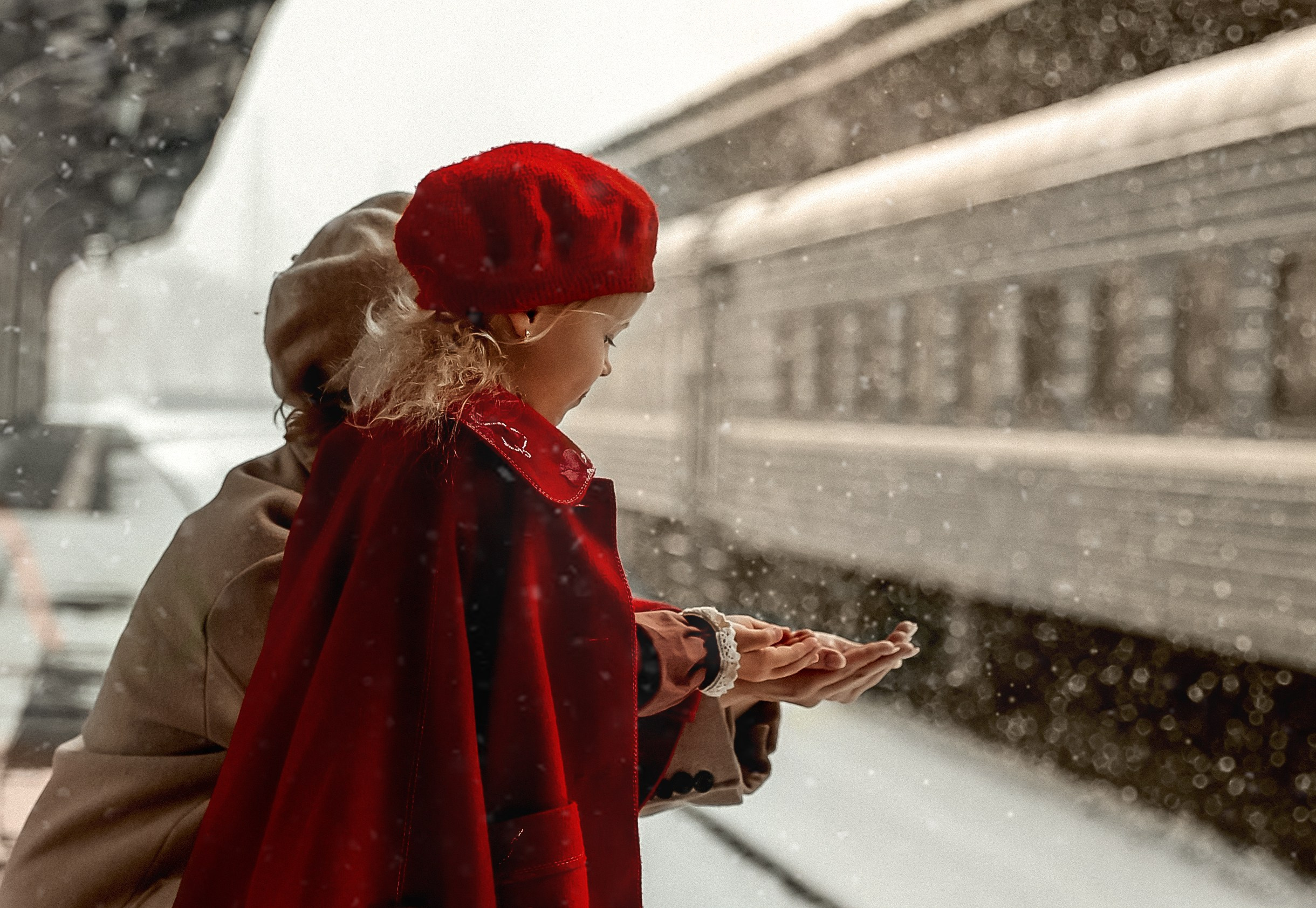Ретро съемка на Витебском вокзале. Фотограф — Татьяна Кириллова, г. Санкт-Петербург