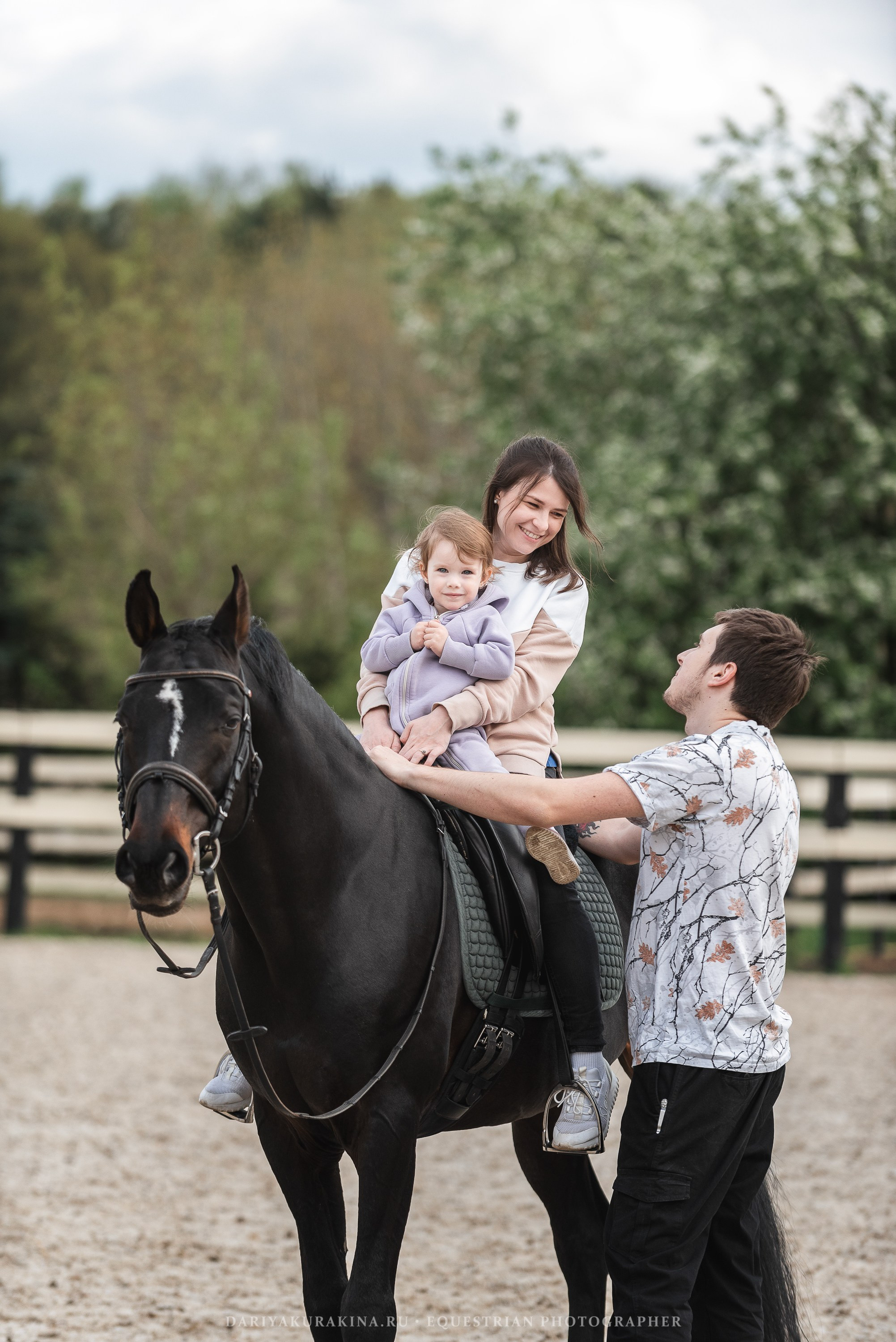 Ира, Боря и Ника с Кливом, HORSIO. Конный фотограф Куракина Дарья • Фотосессии с лошадьми